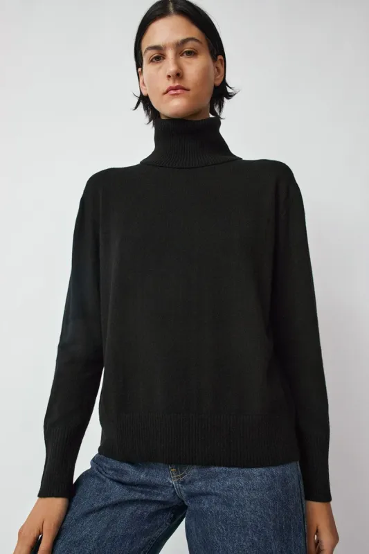 M Patmos Maya Turtleneck in Black made by No. 6