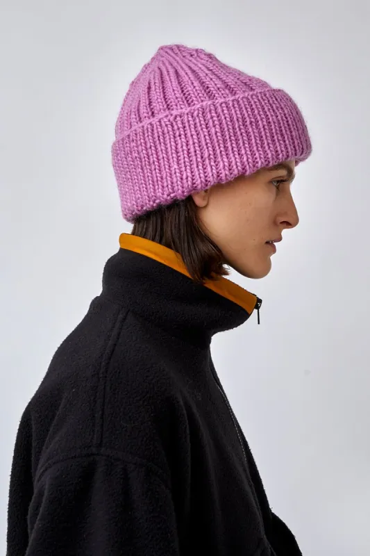 Muhlbauer Lennon Fold Up Beanie in Lilac made by No. 6