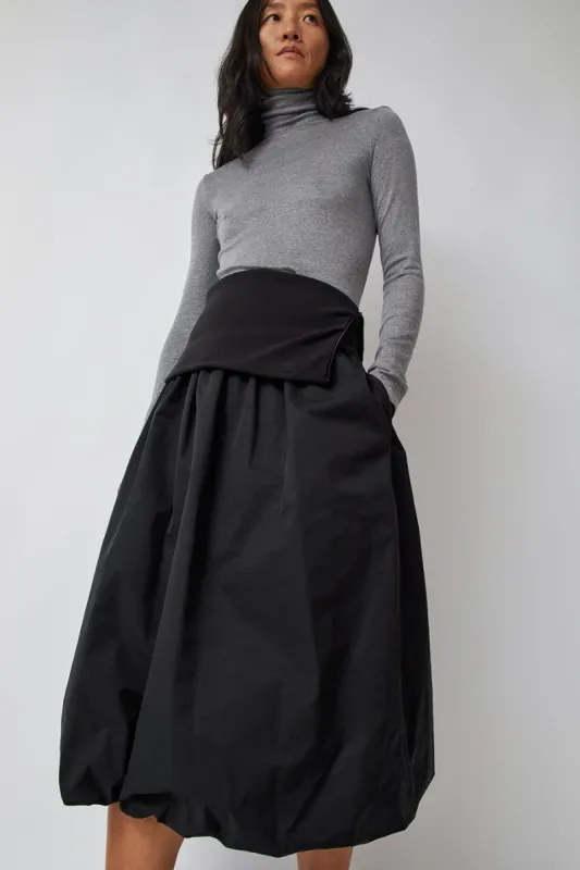 Amomento Banding Volume Skirt in Black made by No. 6