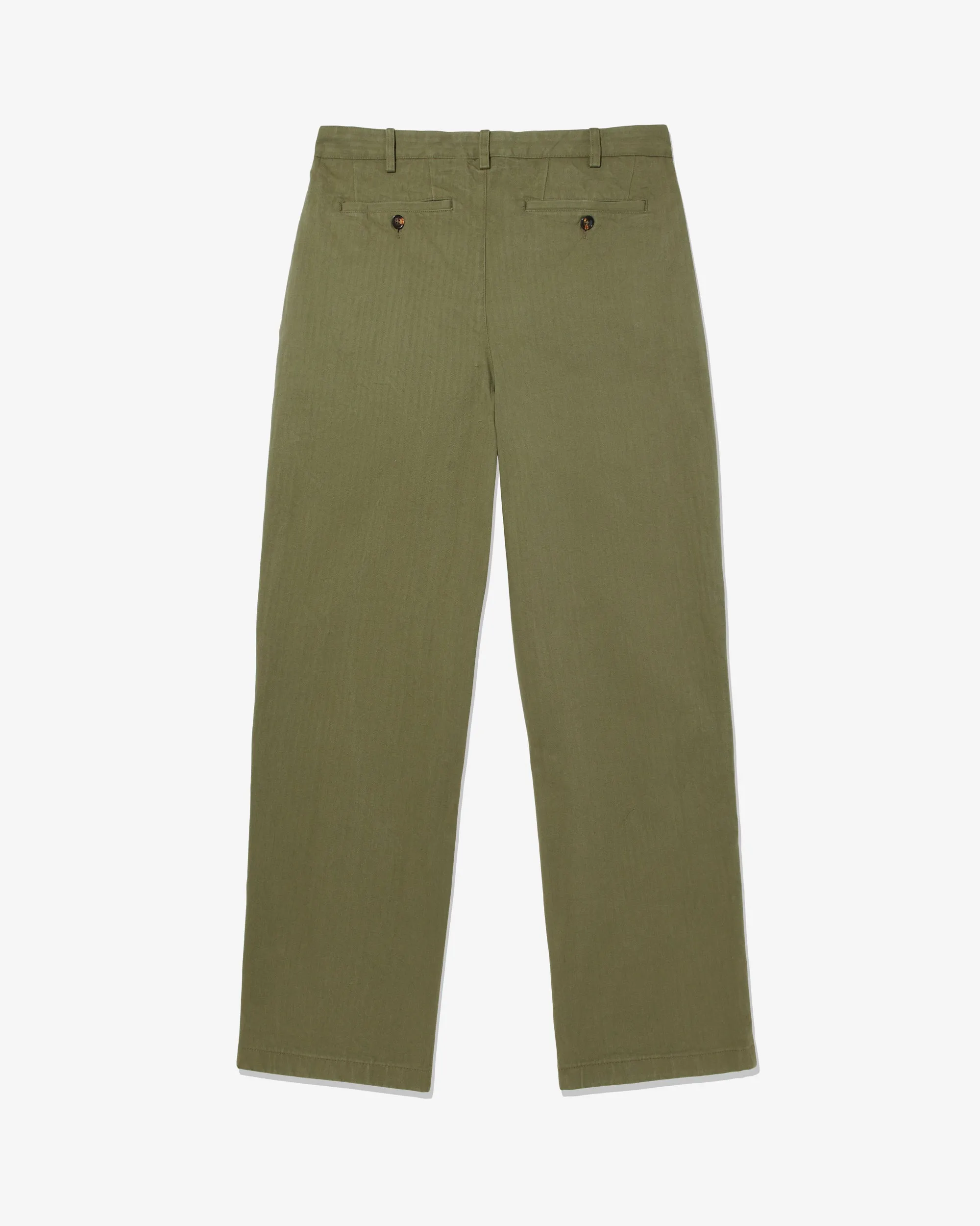 Classic Double-Pleat Herringbone Pant sold by Noah NYC product image thumbnail 2