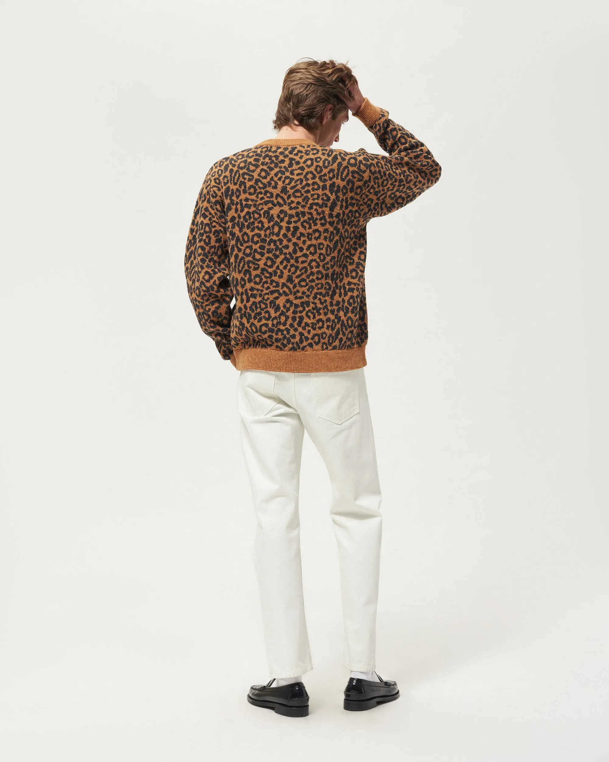 Leopard Cardigan Sweater sold by Noah NYC product image thumbnail 5