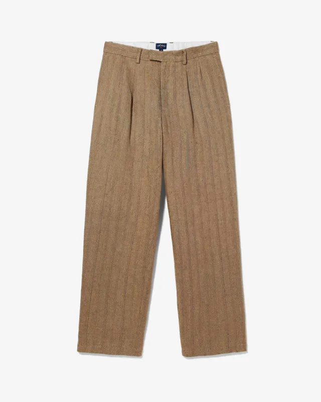 Linen Double-Pleat Suit Pant sold by Noah NYC
