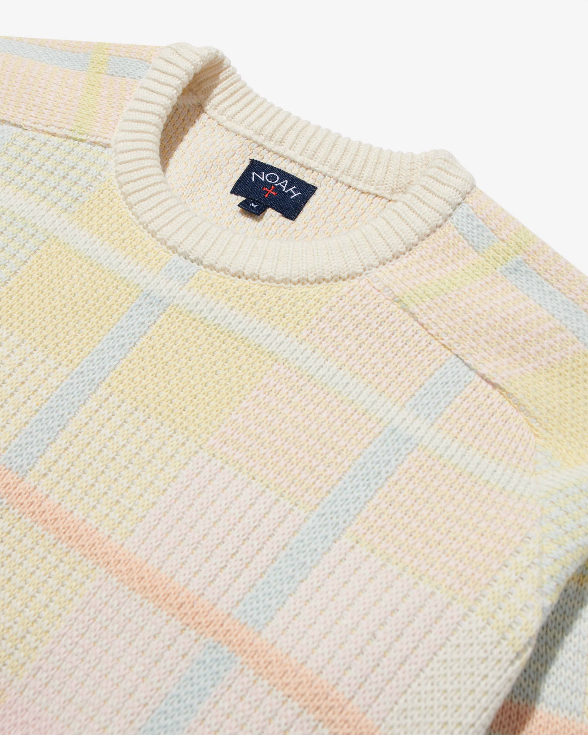 Pastel Plaid Cotton Sweater sold by Noah NYC product image thumbnail 3