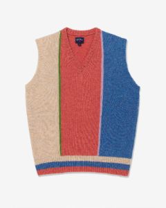 Shetland Block Sweater Vest sold by Noah NYC