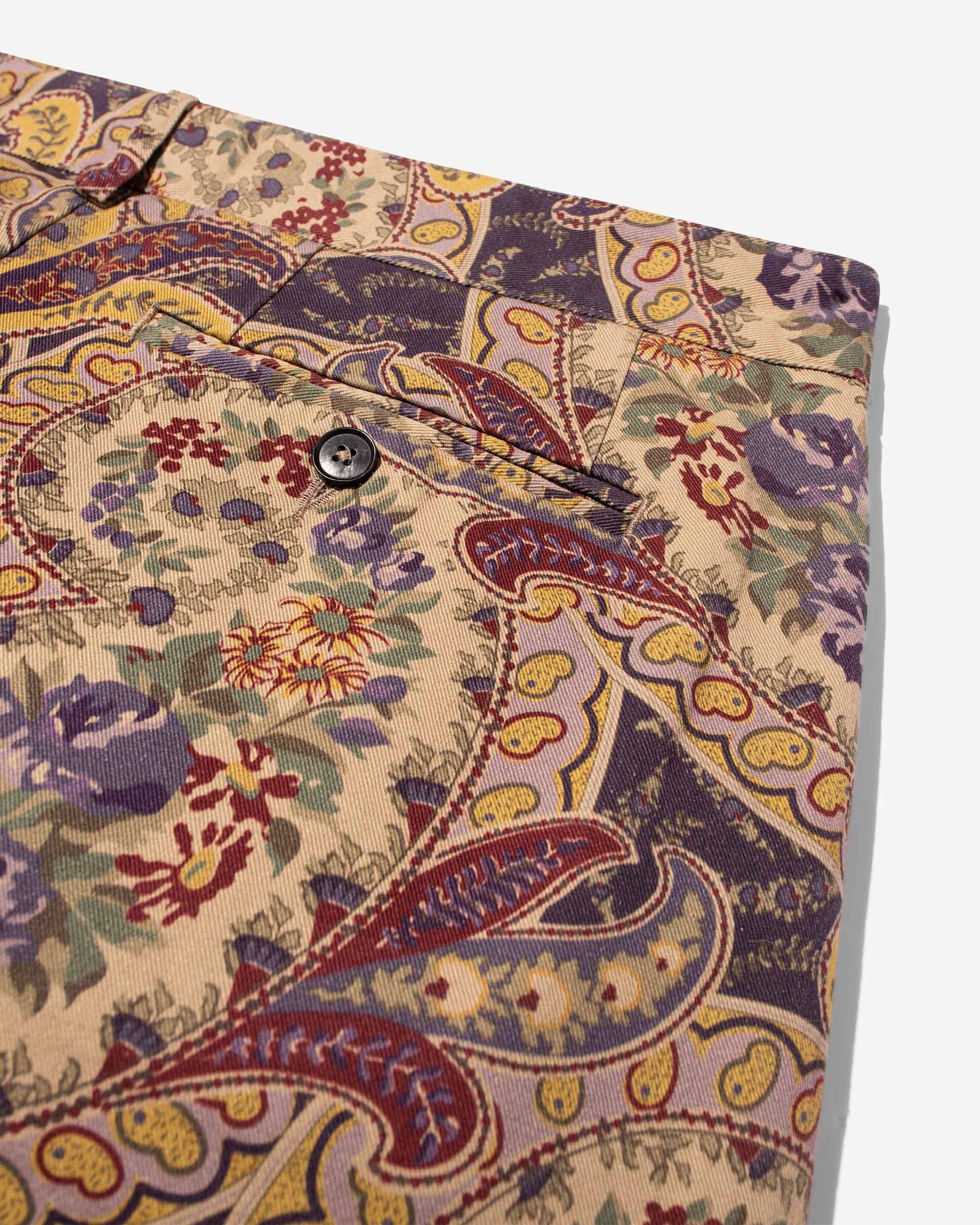 Paisley Double-Pleat Pant sold by Noah NYC product image thumbnail 4