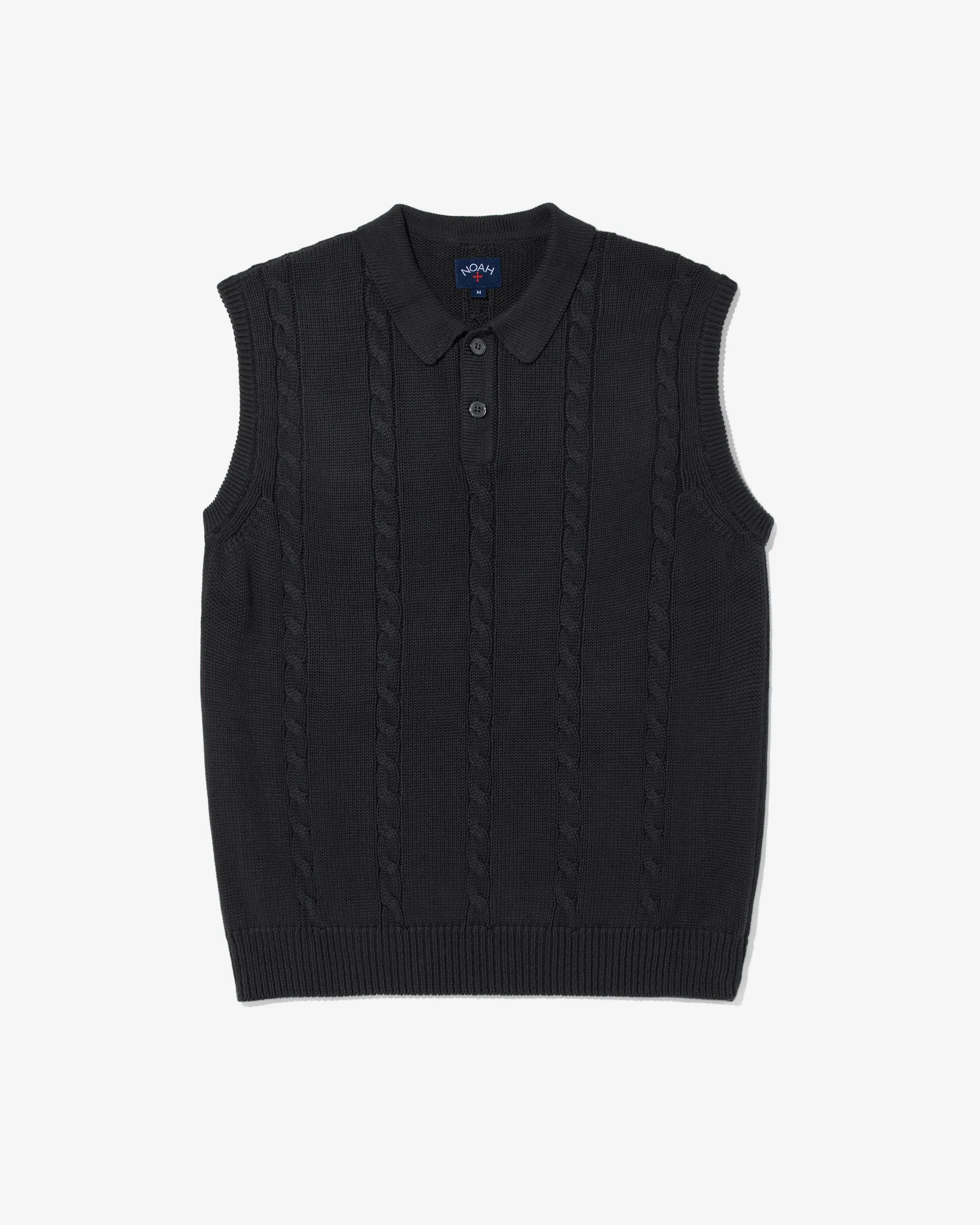 Cotton Cable Sweater Vest sold by Noah NYC