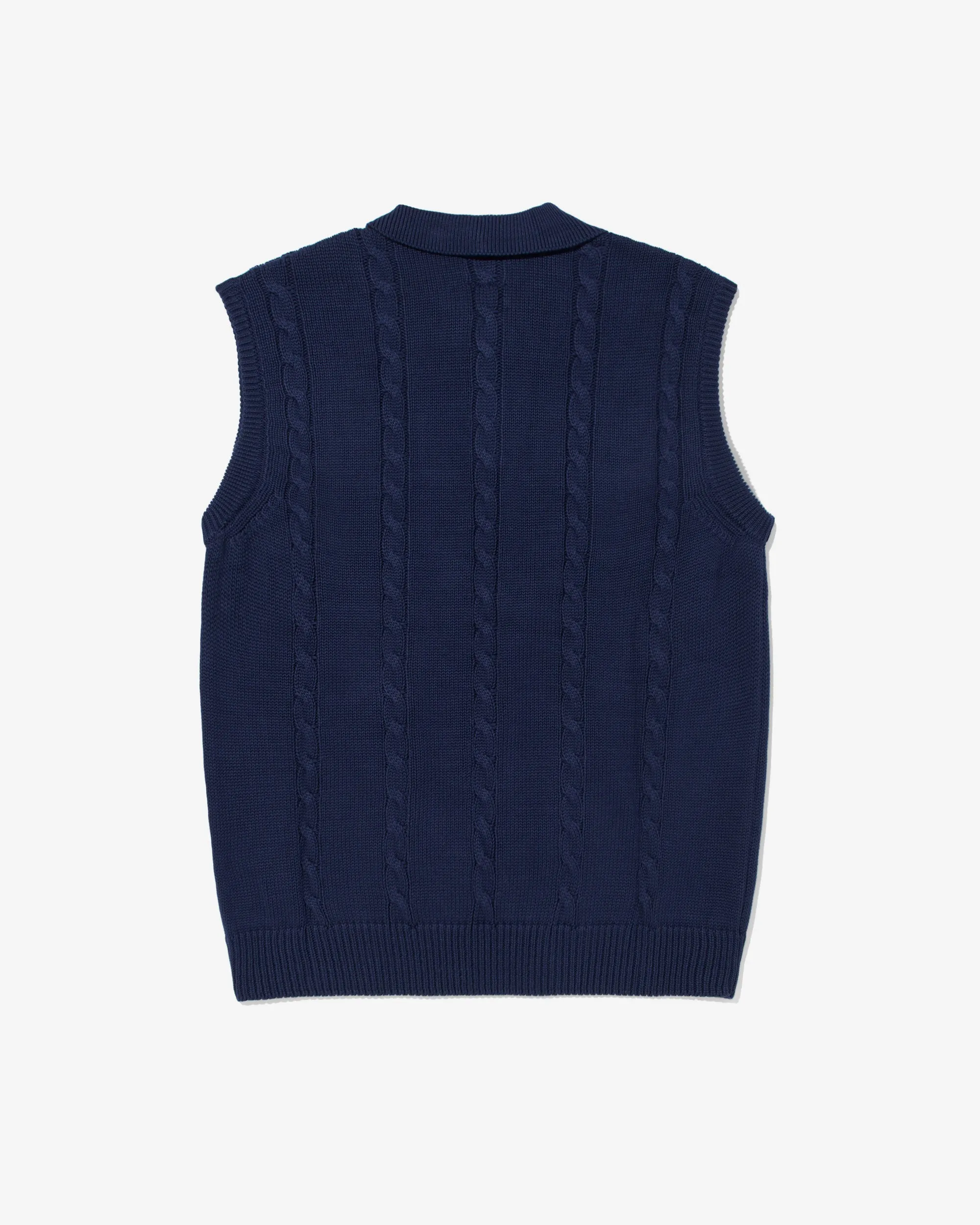 Cotton Cable Sweater Vest sold by Noah NYC product image thumbnail 5