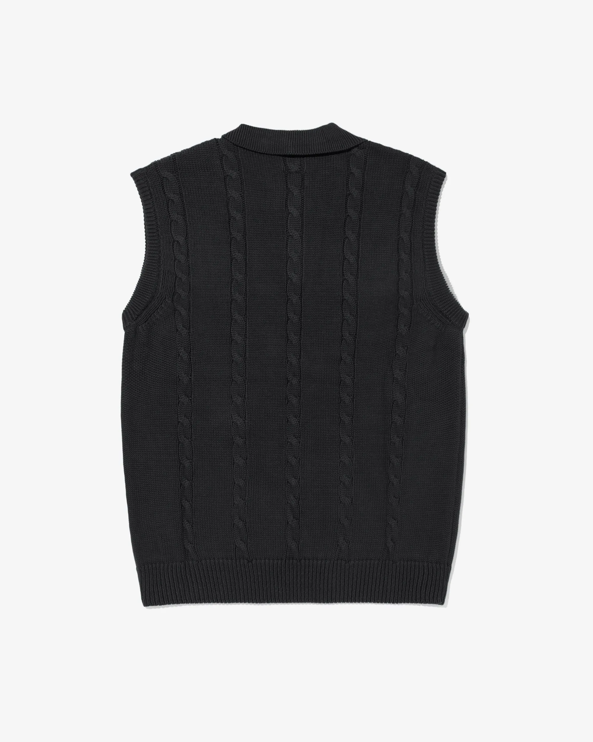 Cotton Cable Sweater Vest sold by Noah NYC product image thumbnail 2