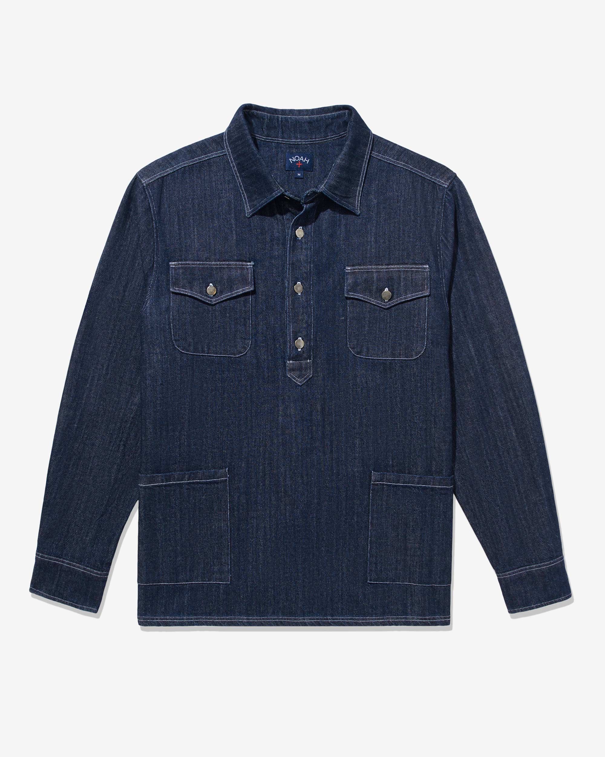 Denim Pullover Shirt sold by Noah NYC