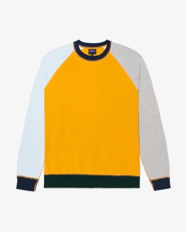 Mixed Up Raglan Crewneck sold by Noah NYC