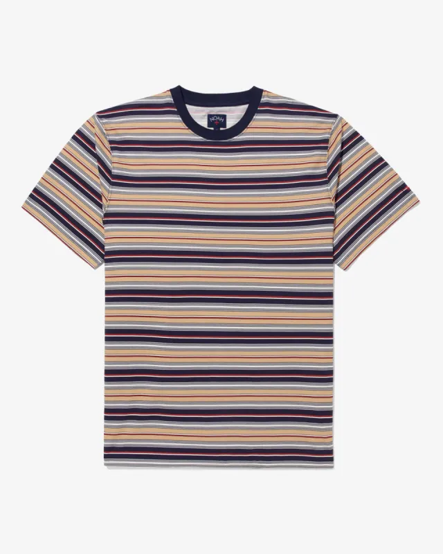 Printed Striped Top made by Noah NYC