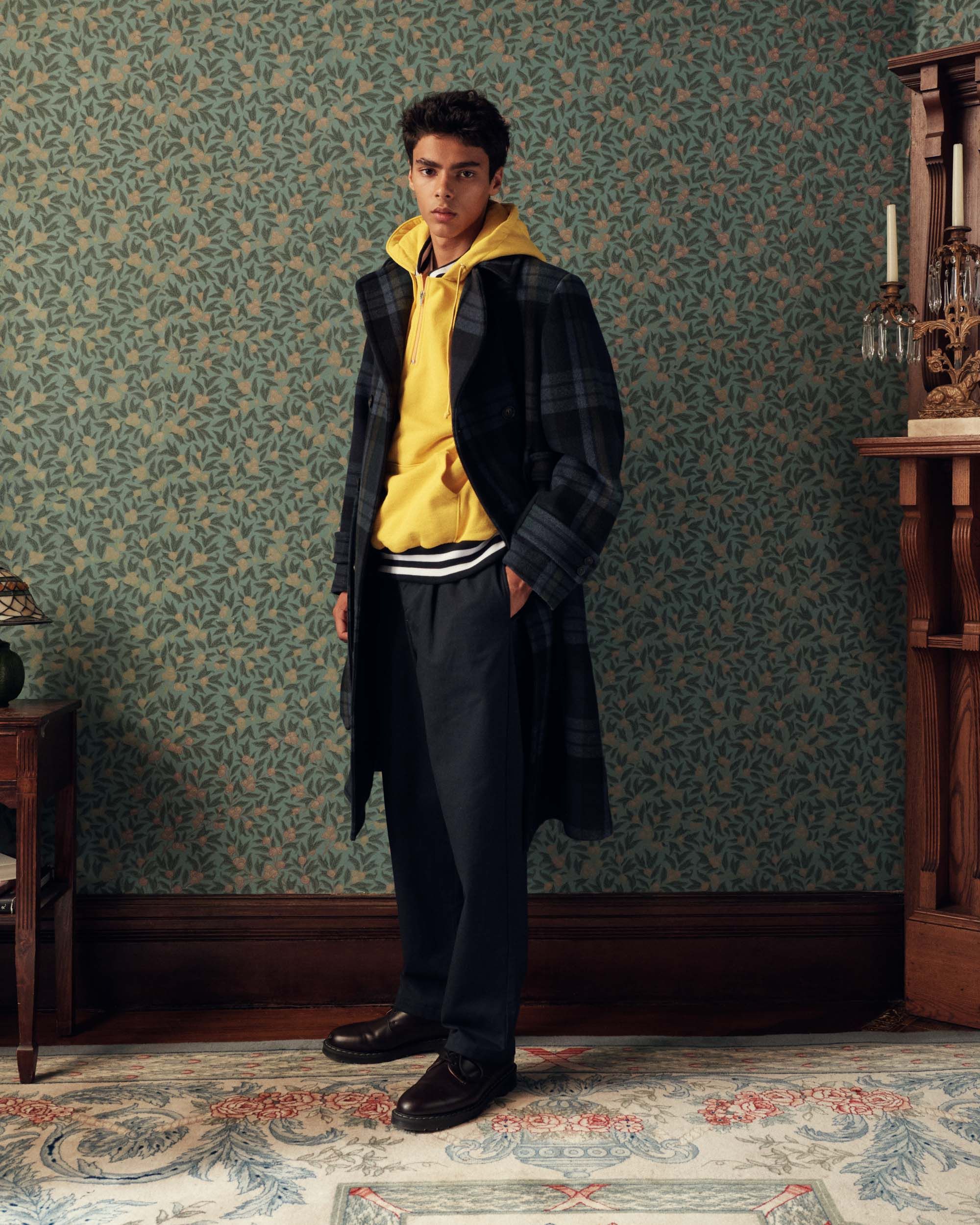 Pleated Twill Suit Pant sold by Noah NYC product image thumbnail 5