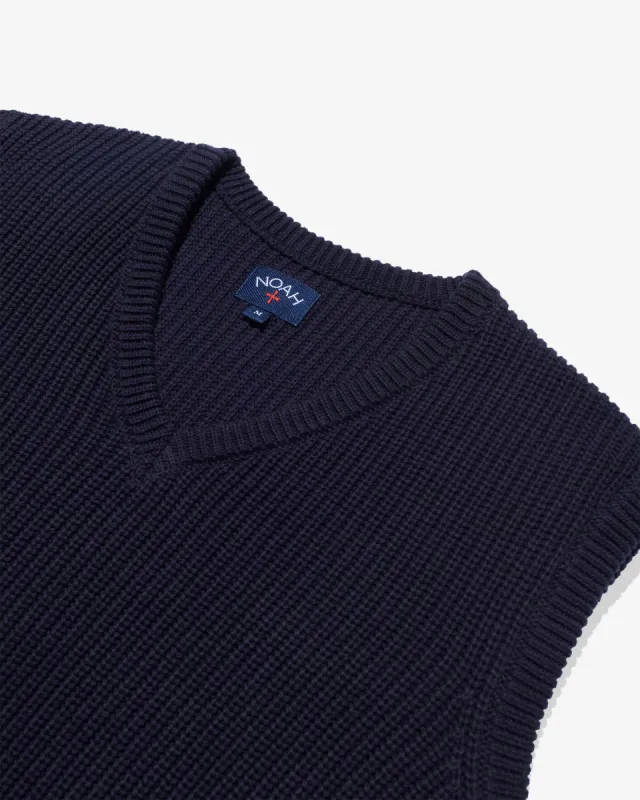 Shaker Stitch Cotton Sweater Vest | Parallel