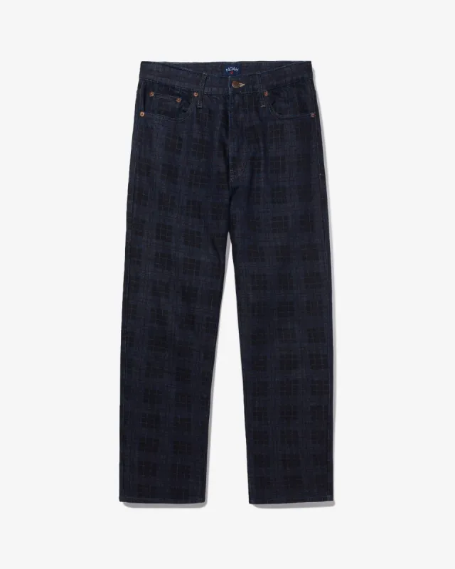 Plaid Jeans made by Noah NYC