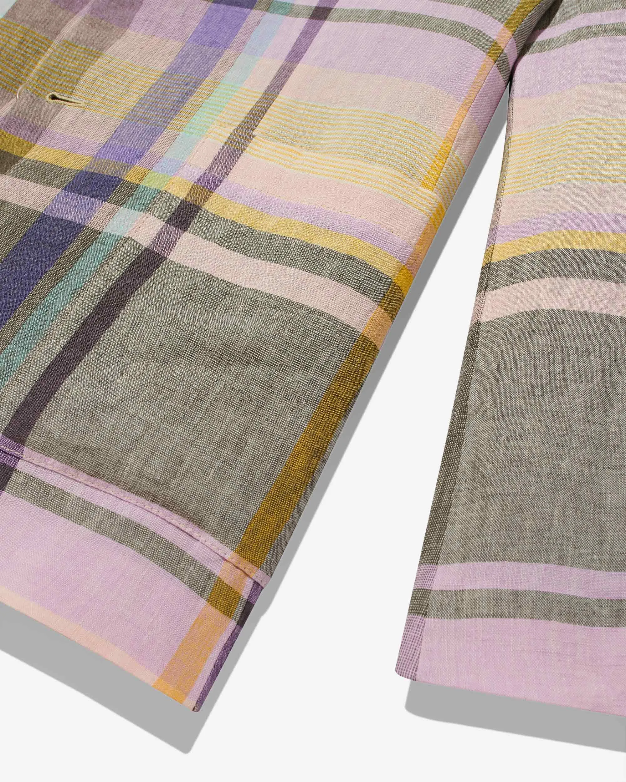 Madras Sack Jacket sold by Noah NYC product image thumbnail 4