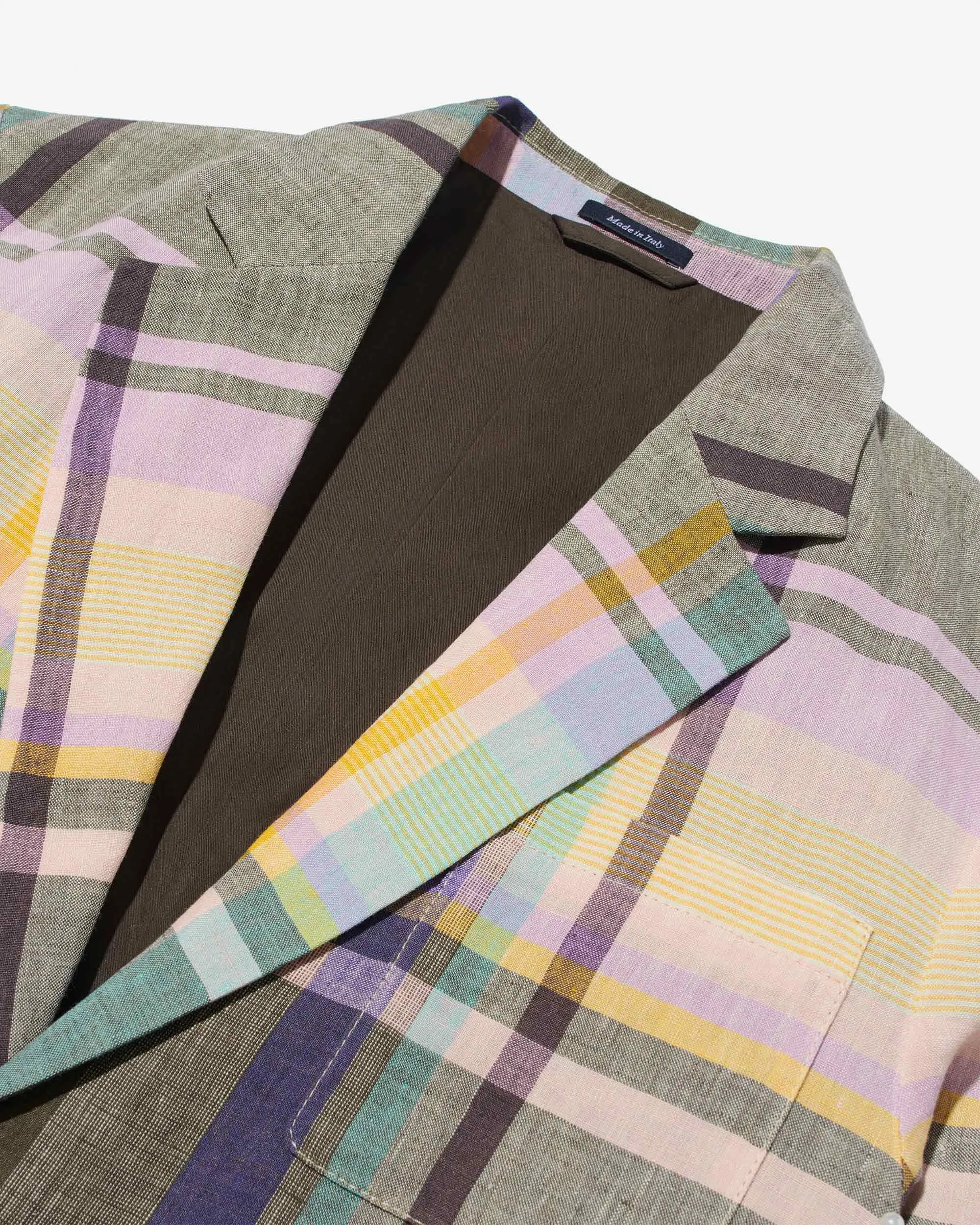 Madras Sack Jacket sold by Noah NYC product image thumbnail 3