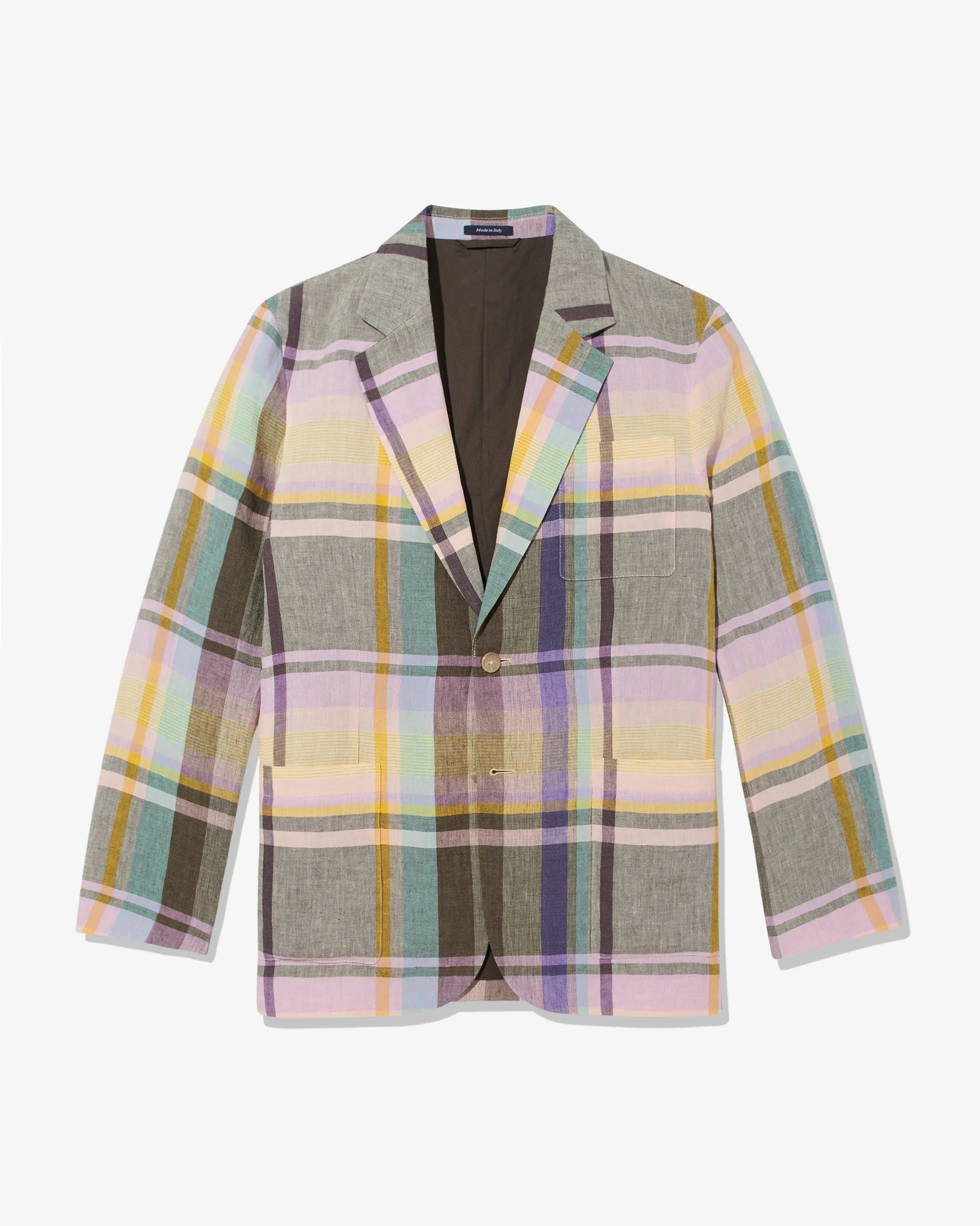 Madras Sack Jacket sold by Noah NYC