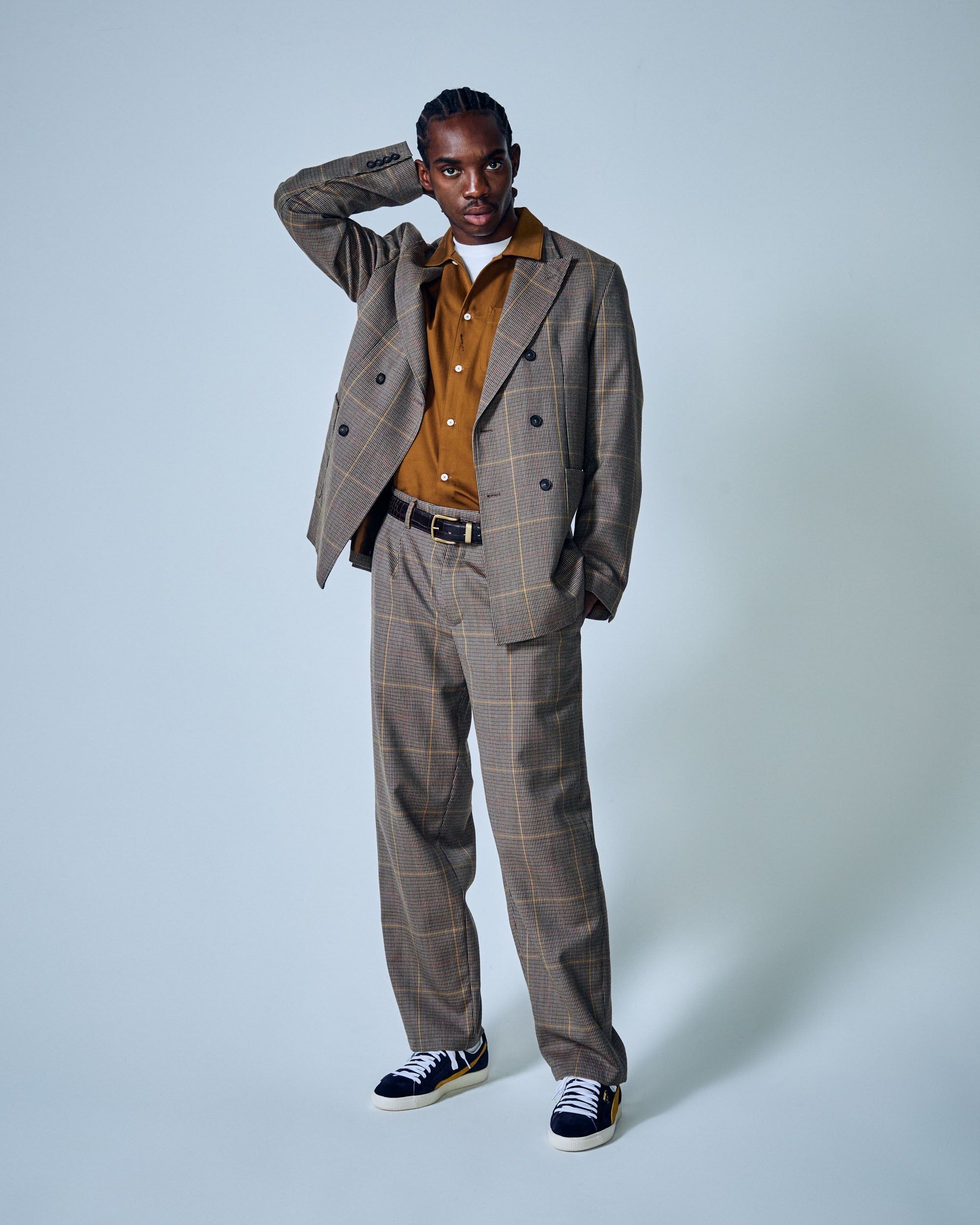 Double-Pleat Wool Trousers sold by Noah NYC product image thumbnail 2