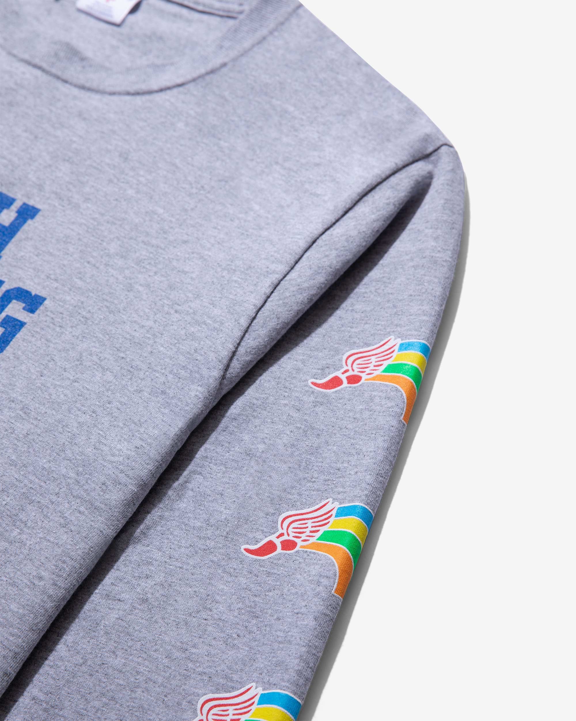 Winged Foot Rainbow Long Sleeve Tee sold by Noah NYC product image thumbnail 4