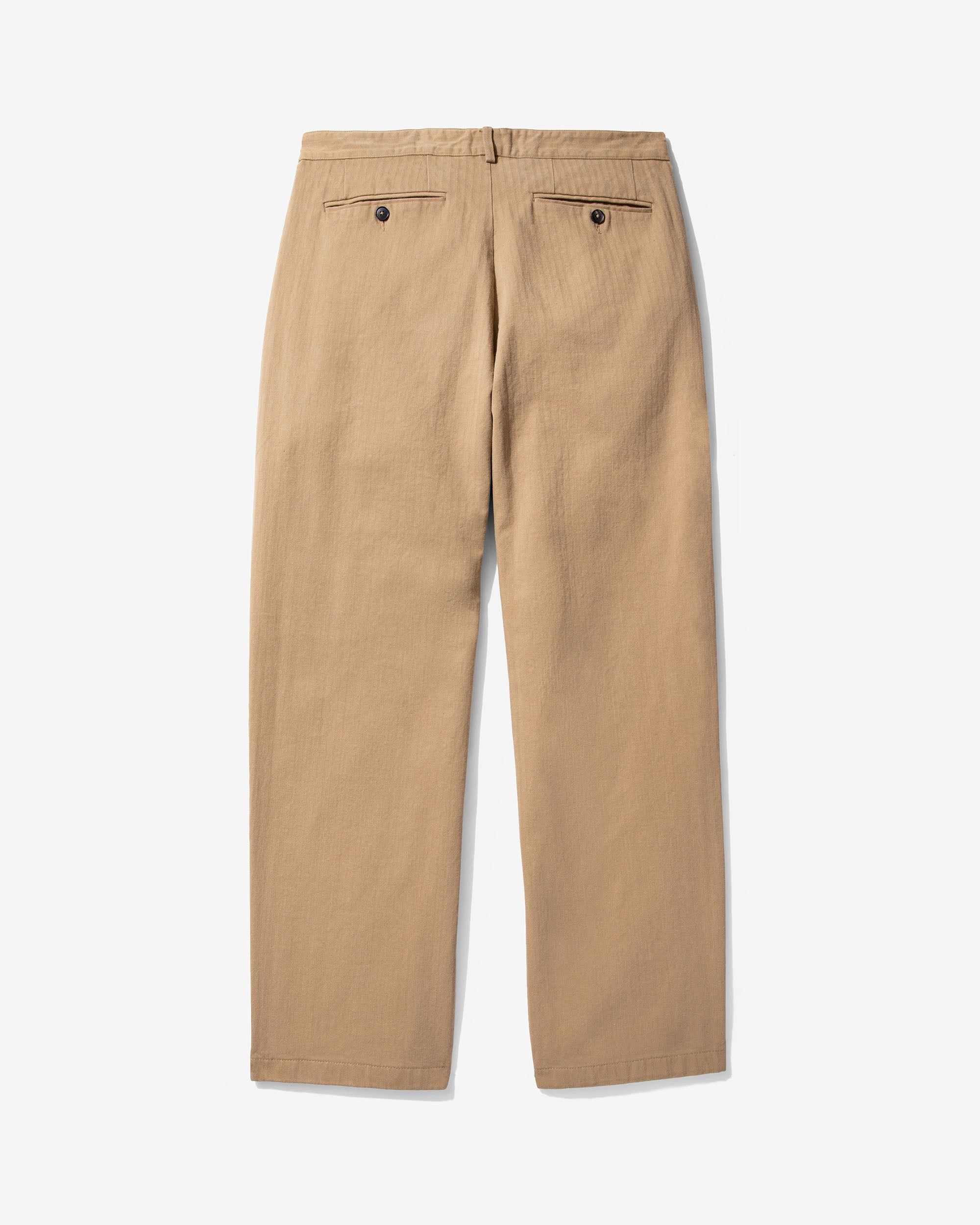 Double-Pleat Herringbone Pant sold by Noah NYC product image thumbnail 2
