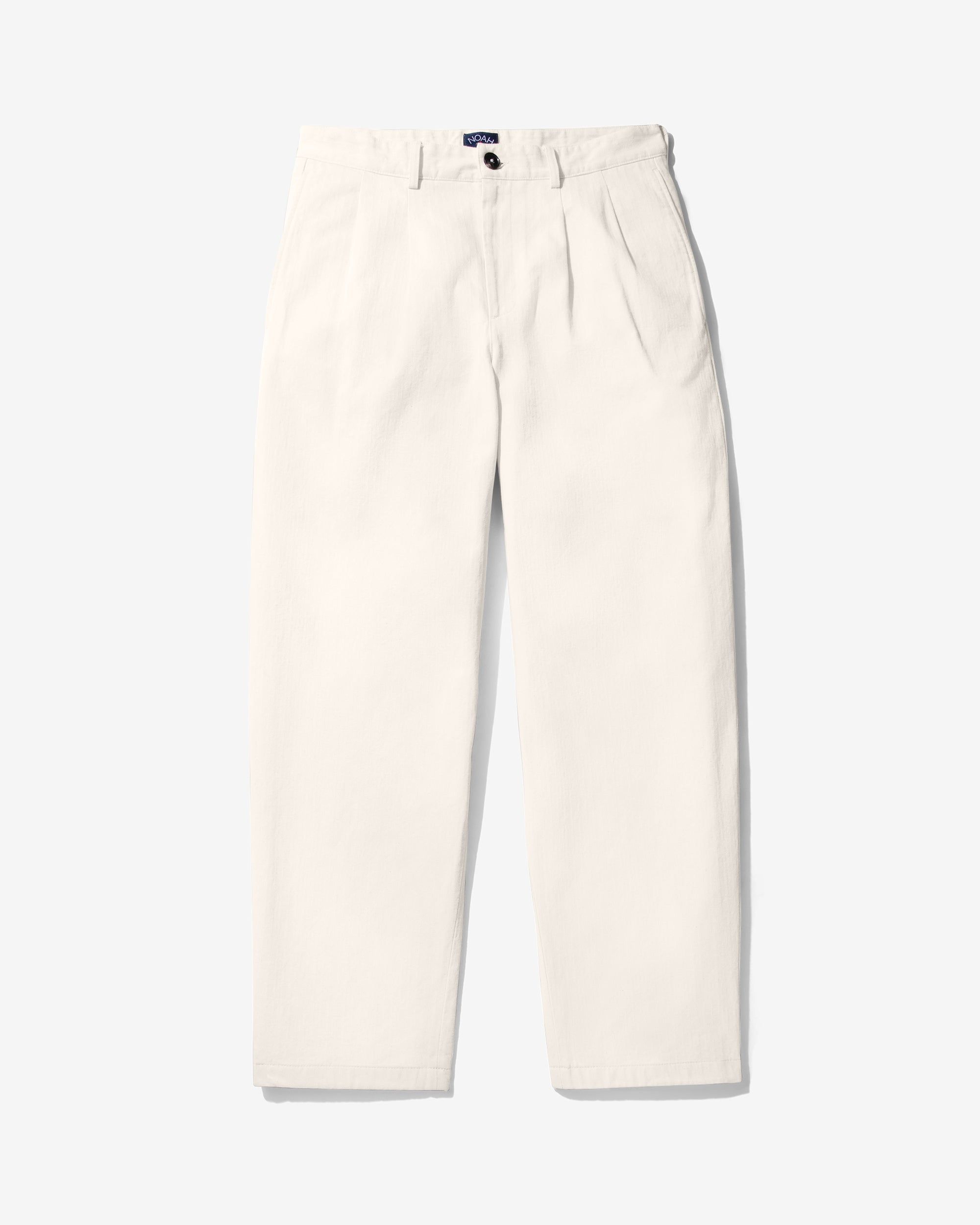 Double-Pleat Herringbone Pant sold by Noah NYC product image thumbnail 3