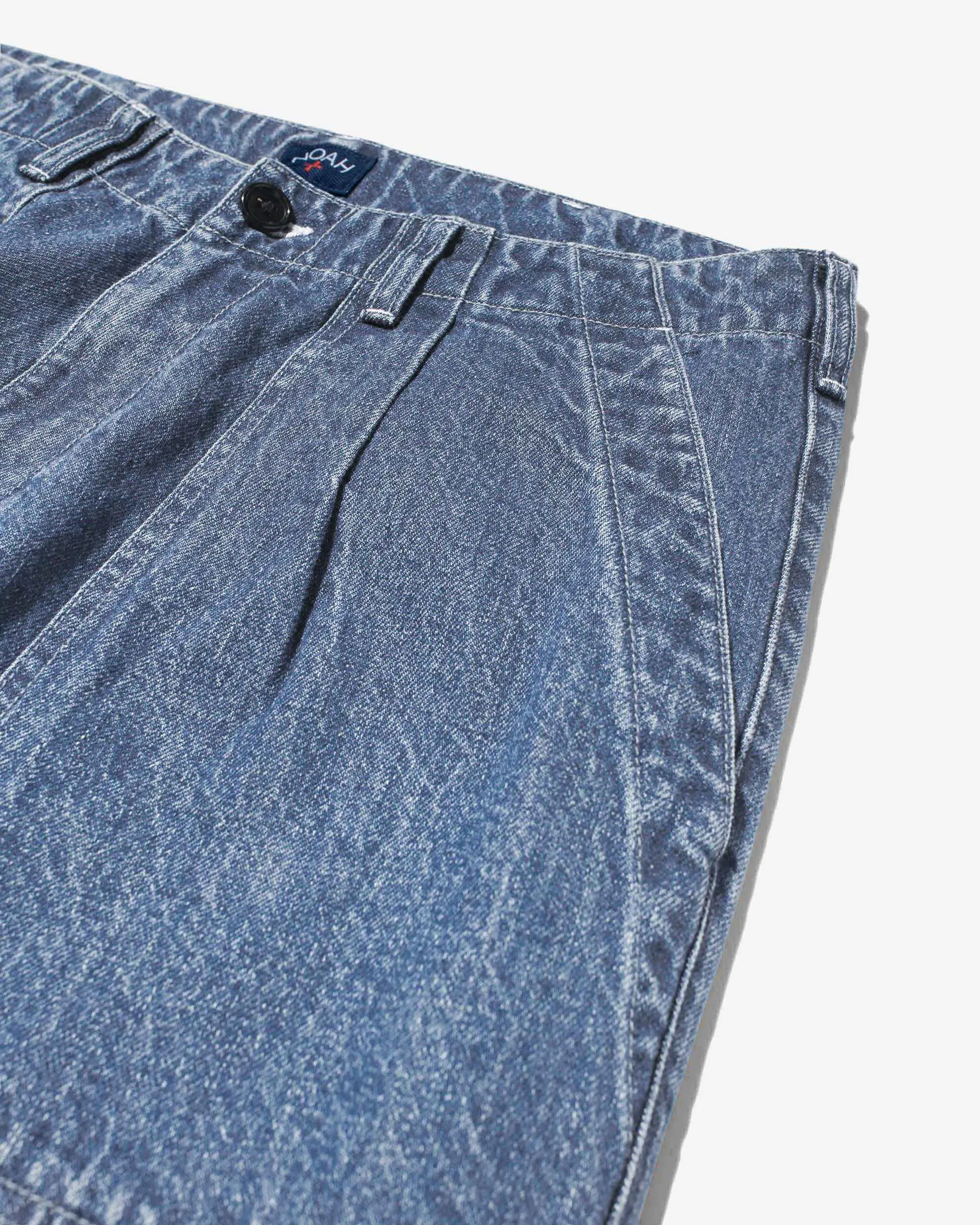 Denim Pleated Fatigue Pants sold by Noah NYC product image thumbnail 3