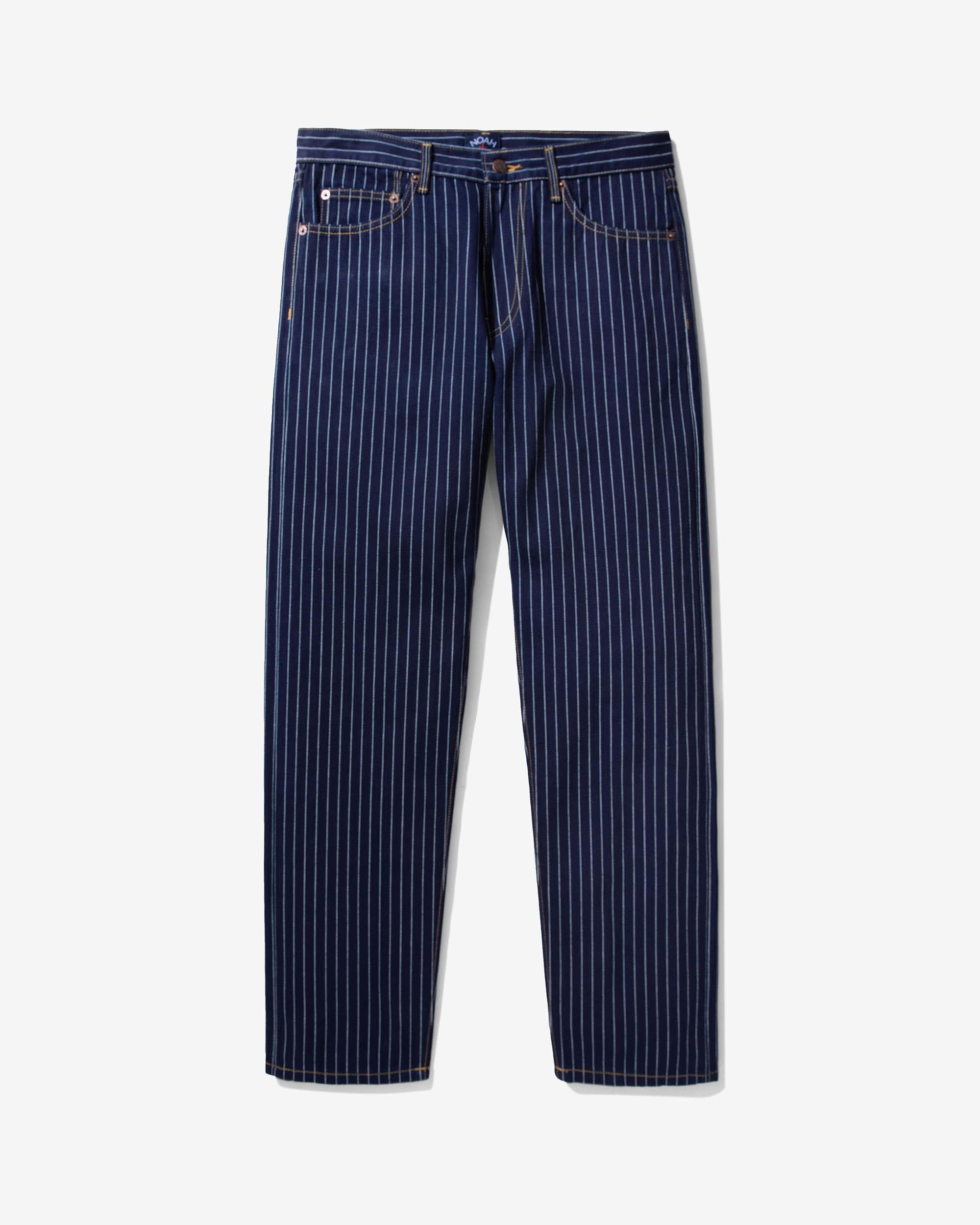 Pinstripe 5-Pocket Jeans sold by Noah NYC