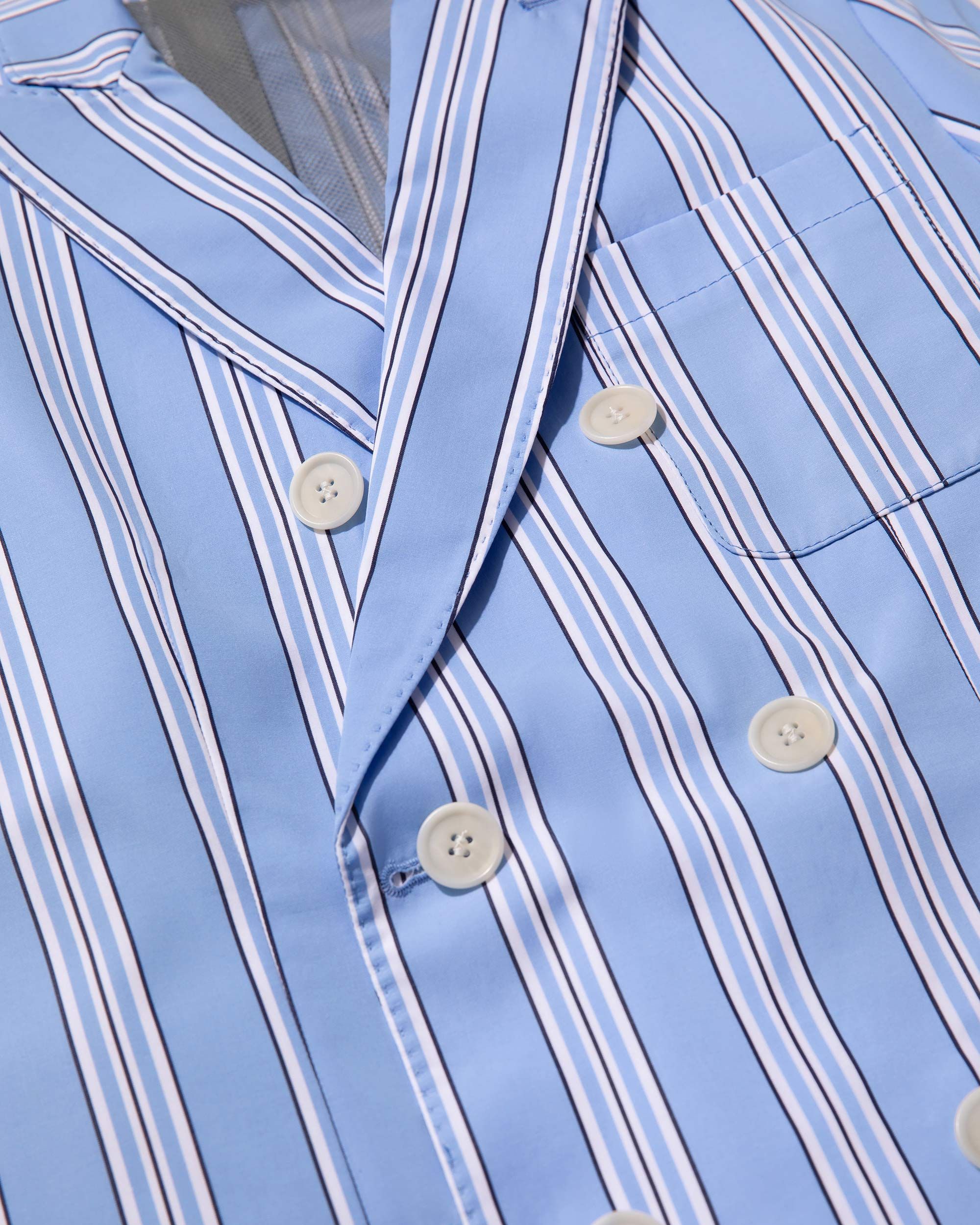 Double-Breasted Poplin Jacket sold by Noah NYC product image thumbnail 4