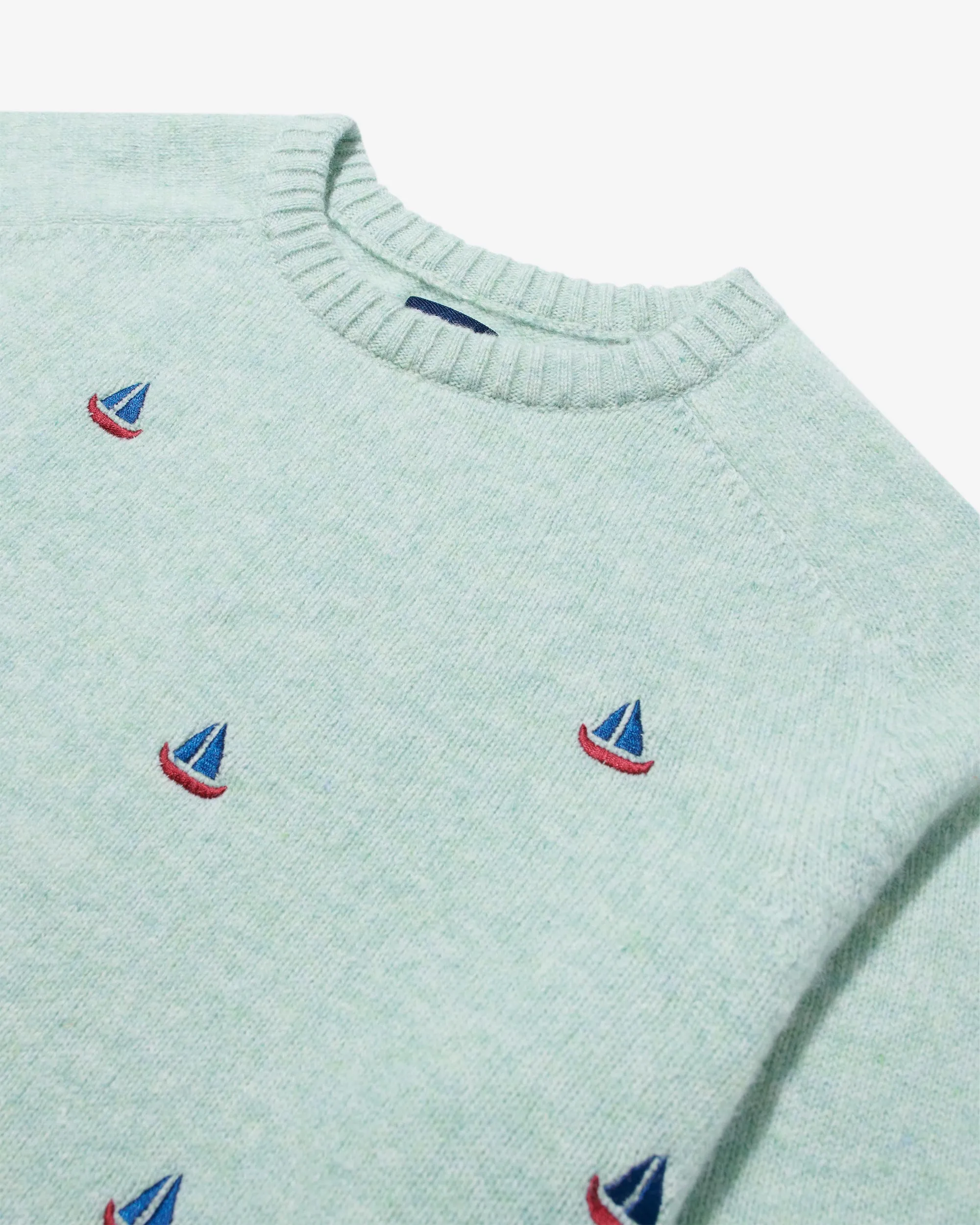 Embroidered Shetland Sweater sold by Noah NYC product image thumbnail 2