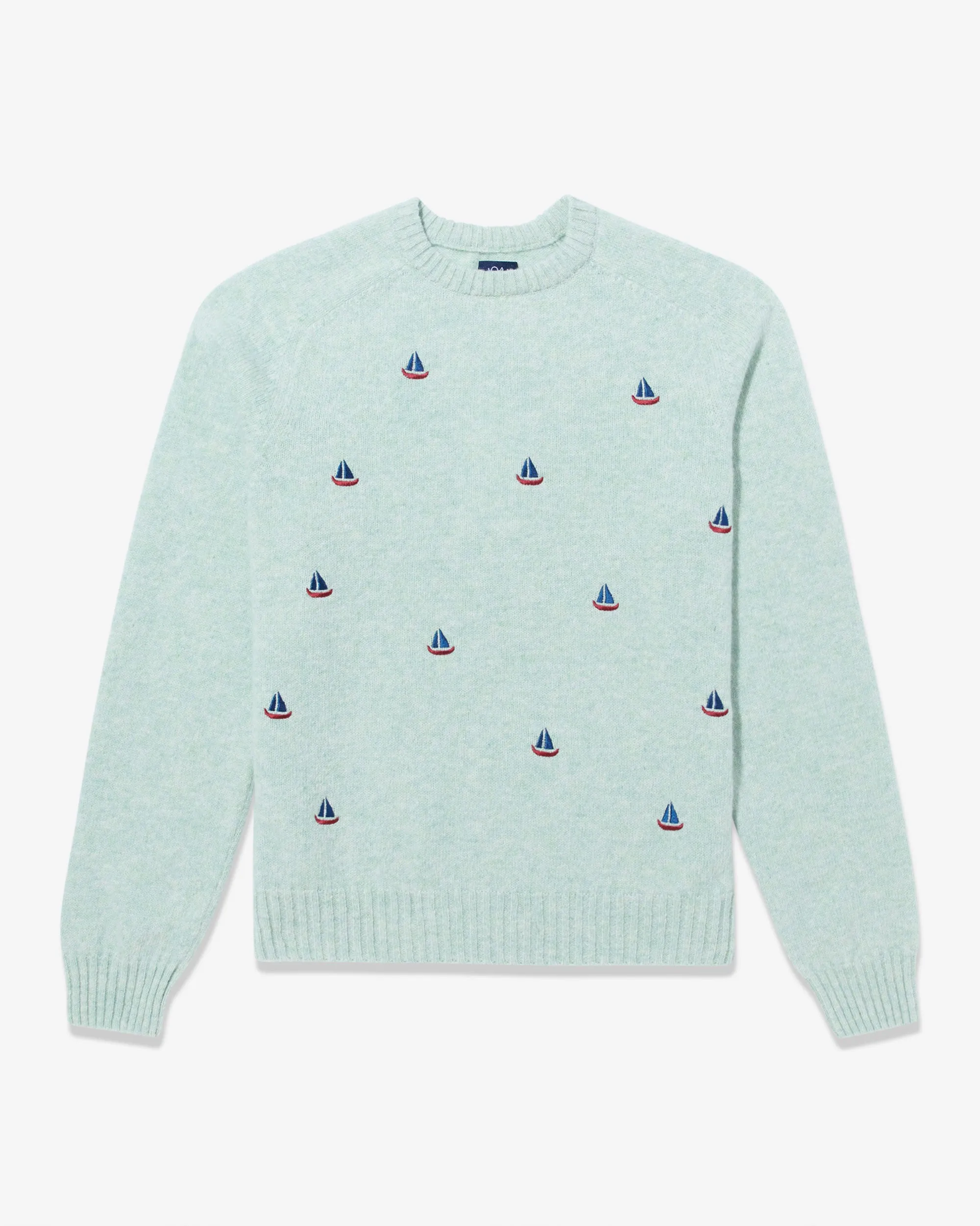 Embroidered Shetland Sweater sold by Noah NYC