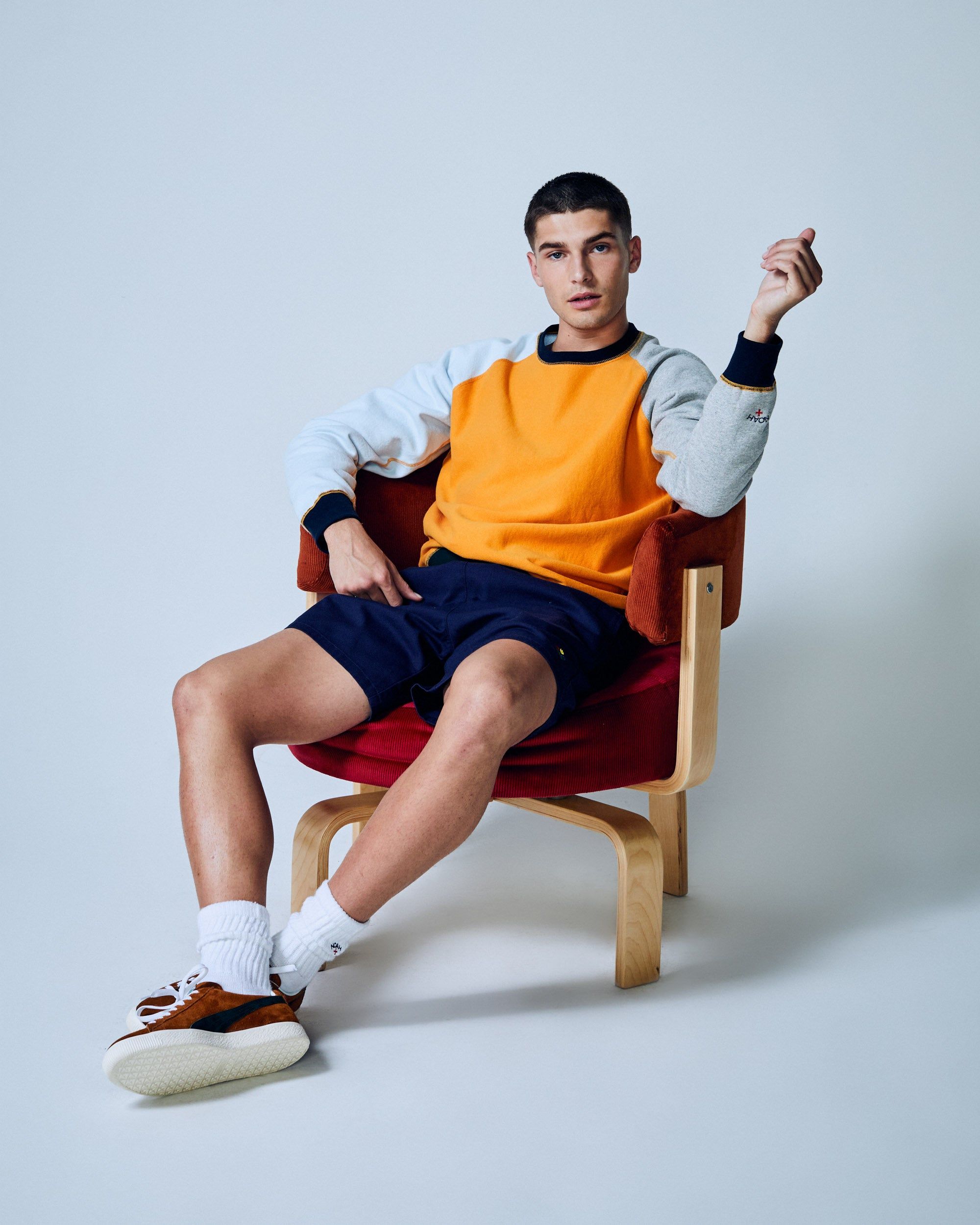 Mixed Up Raglan Crewneck sold by Noah NYC product image thumbnail 3