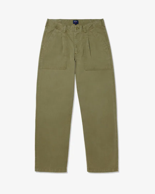 Pleated Fatigue Pant sold by Noah NYC