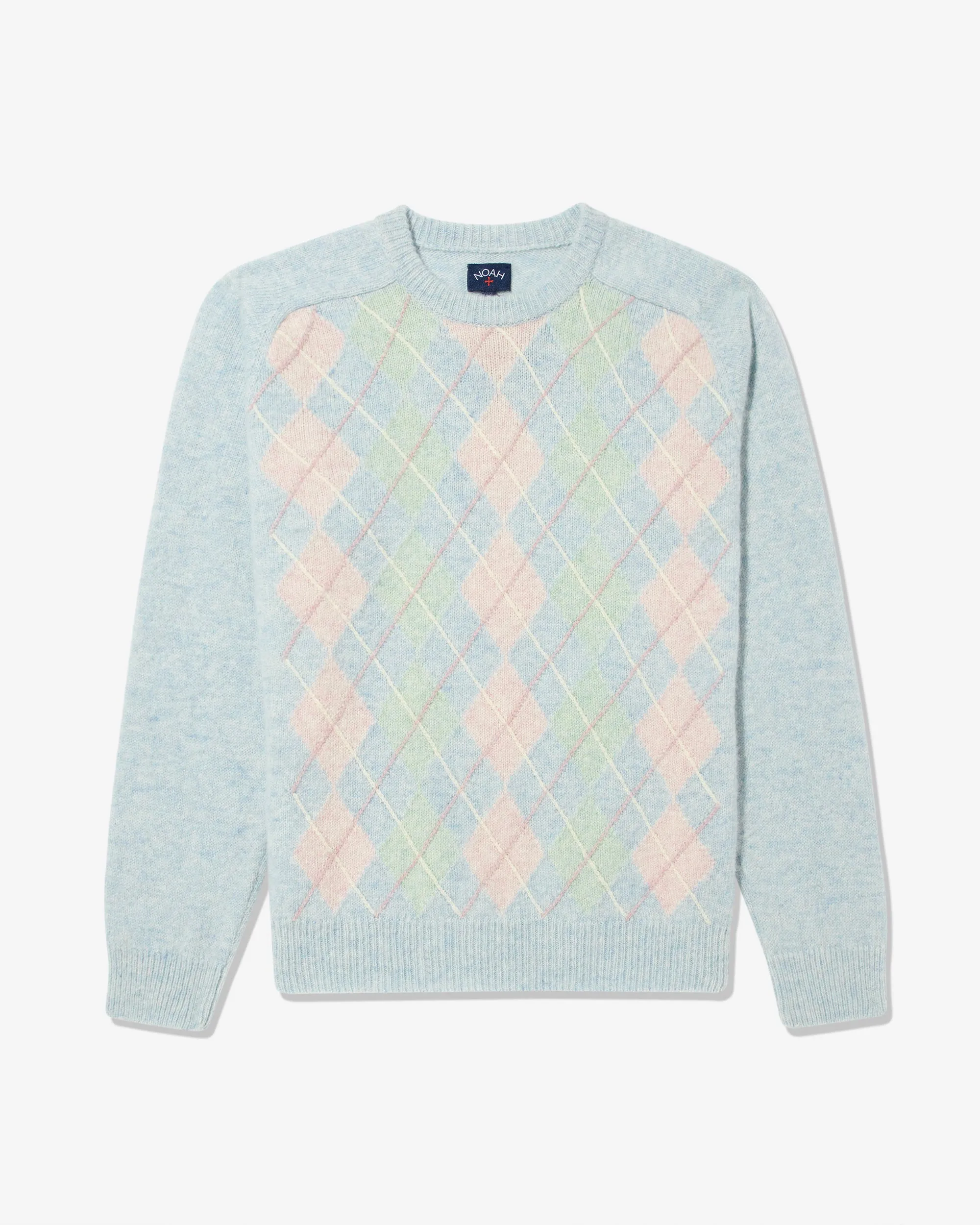 Pastel Argyle Shetland Sweater sold by Noah NYC
