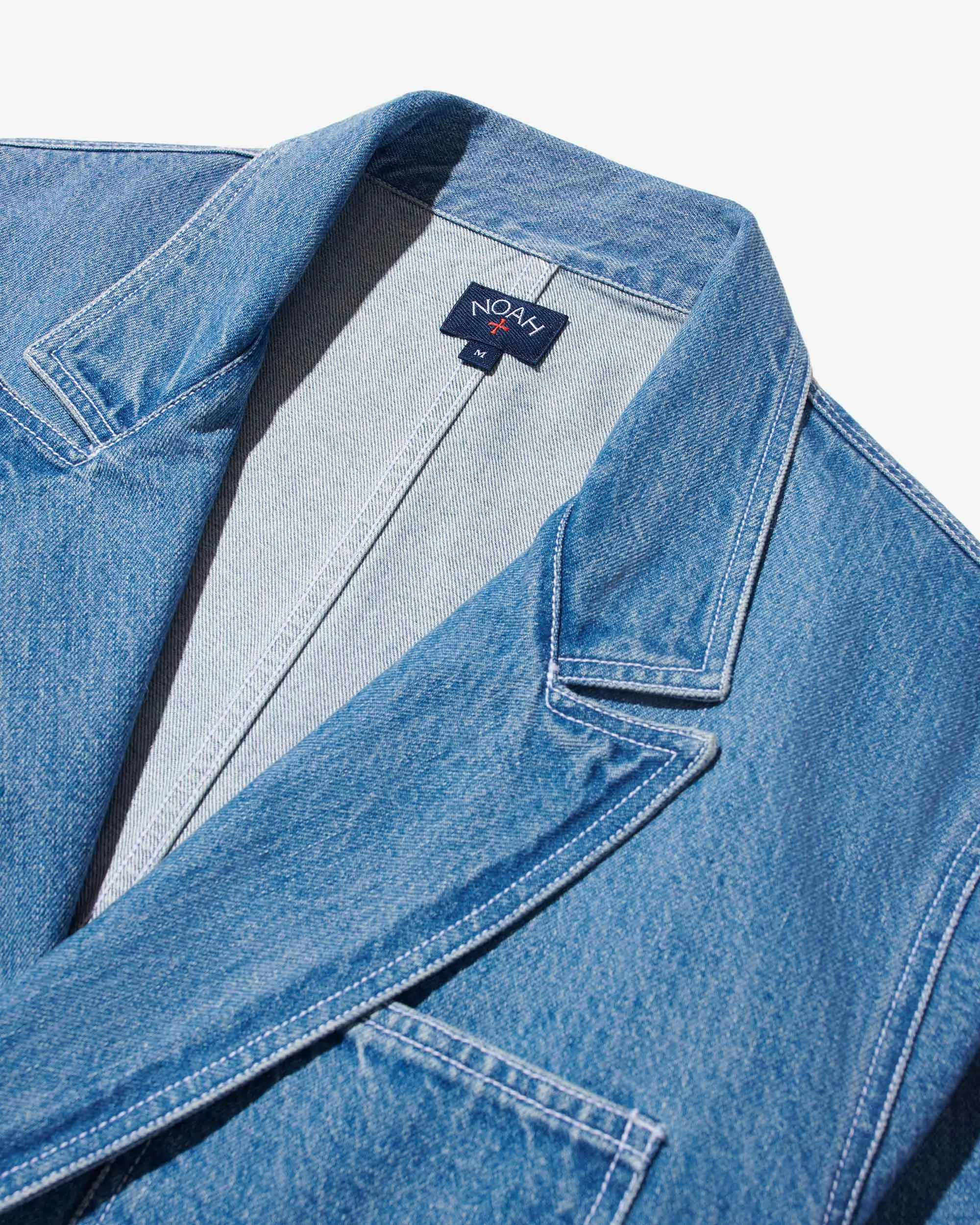 Double-Breasted Denim Jacket sold by Noah NYC product image thumbnail 3