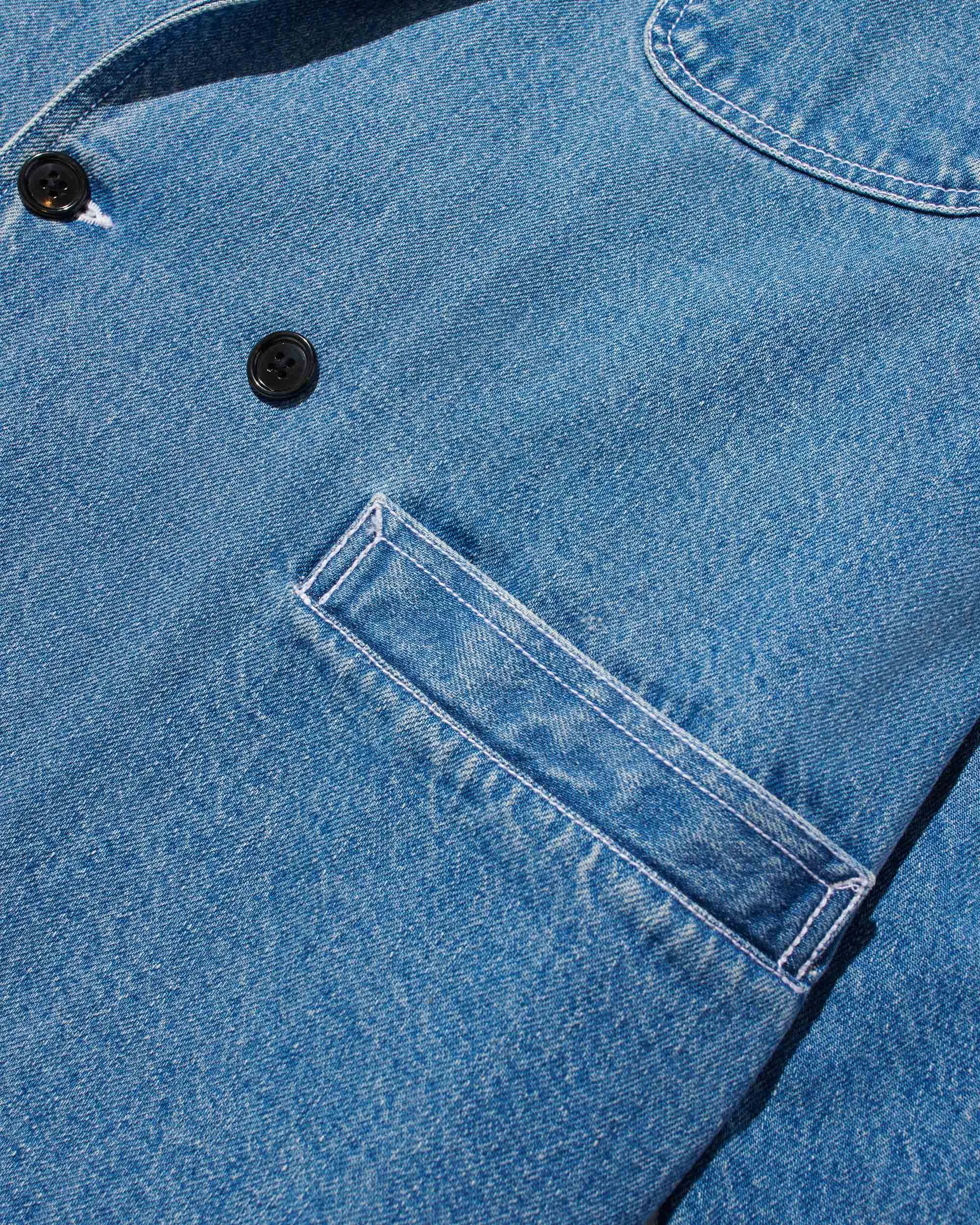 Double-Breasted Denim Jacket sold by Noah NYC product image thumbnail 4