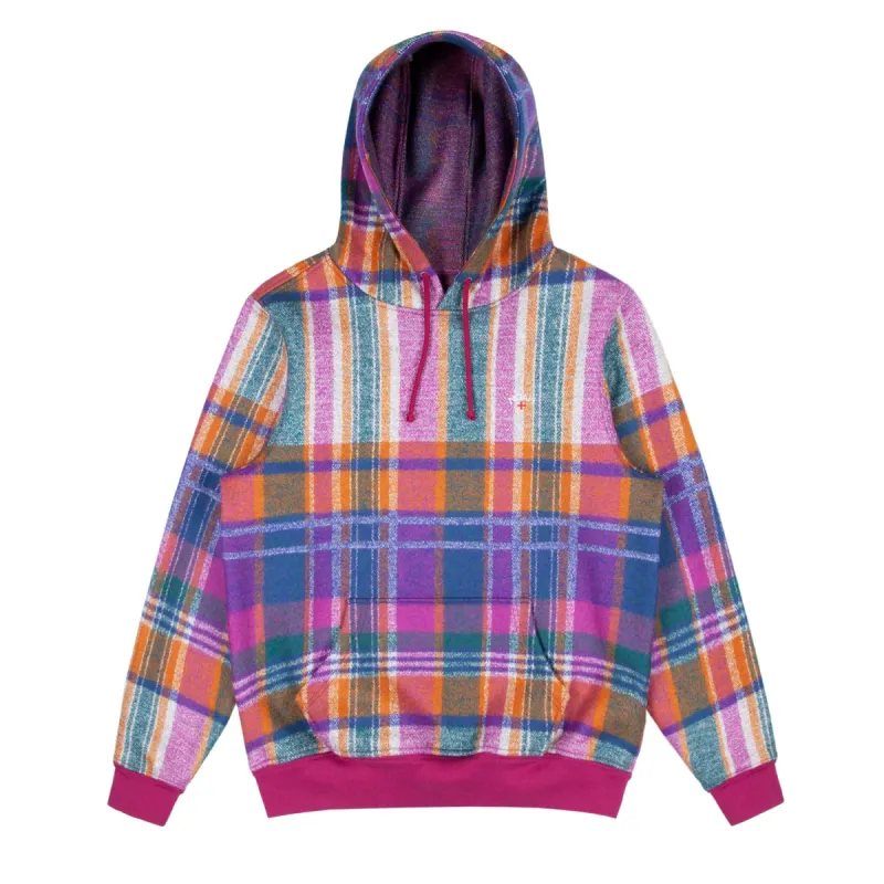 Madras Wool Hoodie made by Noah NYC