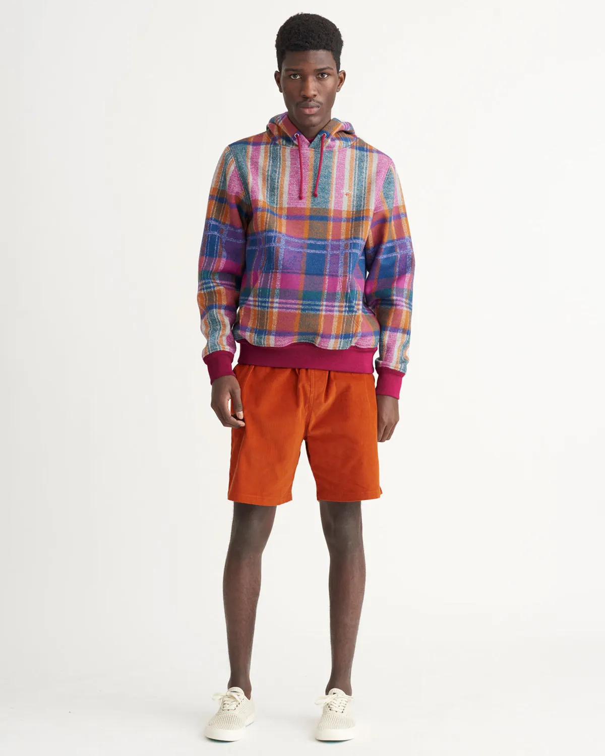 Madras Wool Hoodie sold by Noah NYC product image thumbnail 3