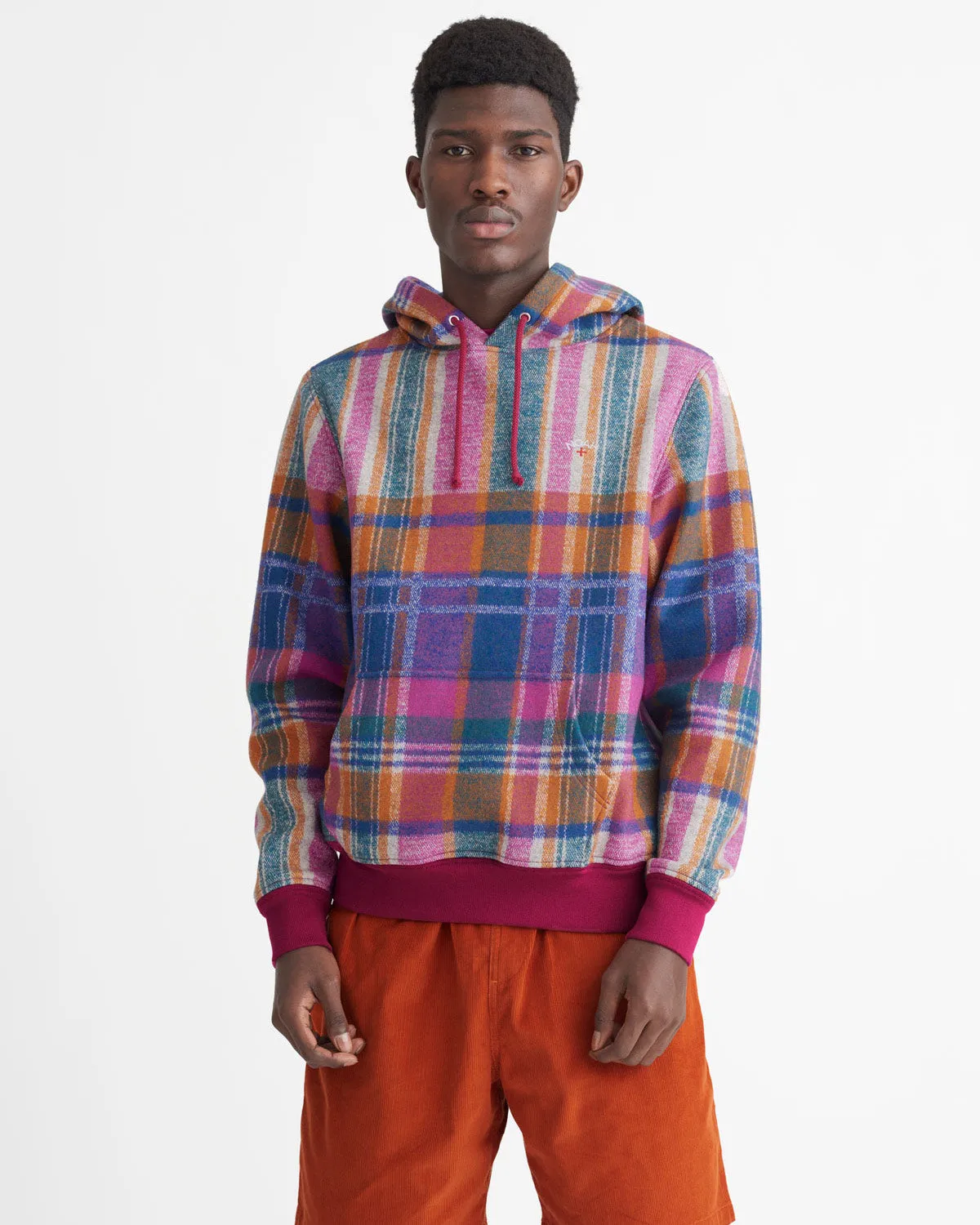 Madras Wool Hoodie sold by Noah NYC product image thumbnail 5