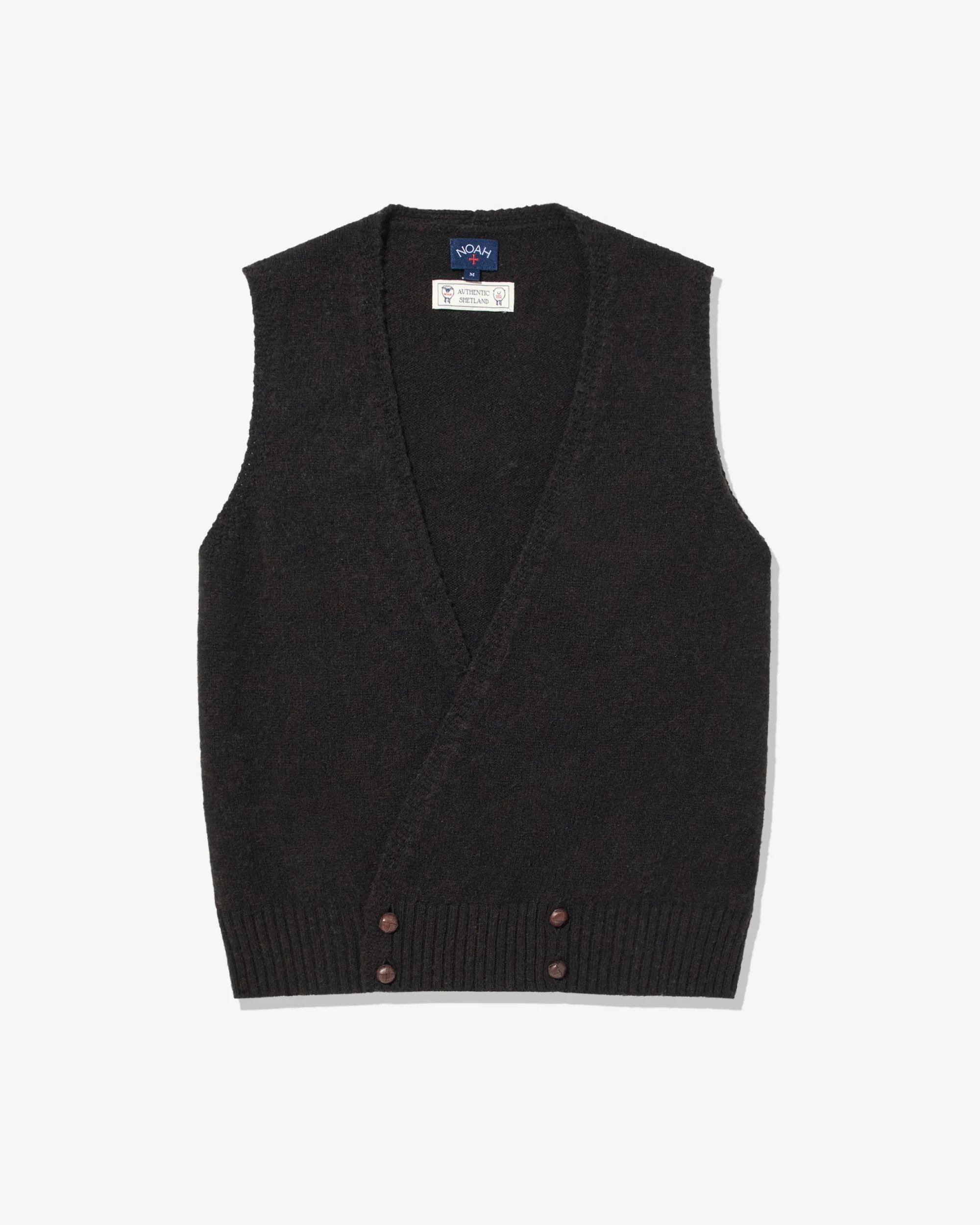 Double-Breasted Shetland Sweater Vest sold by Noah NYC product image thumbnail 3