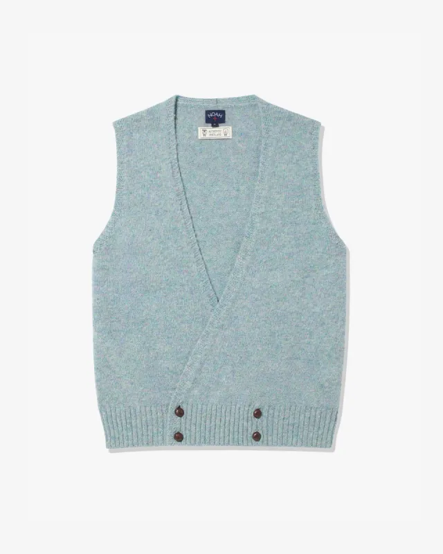 Double-Breasted Shetland Sweater Vest sold by Noah NYC