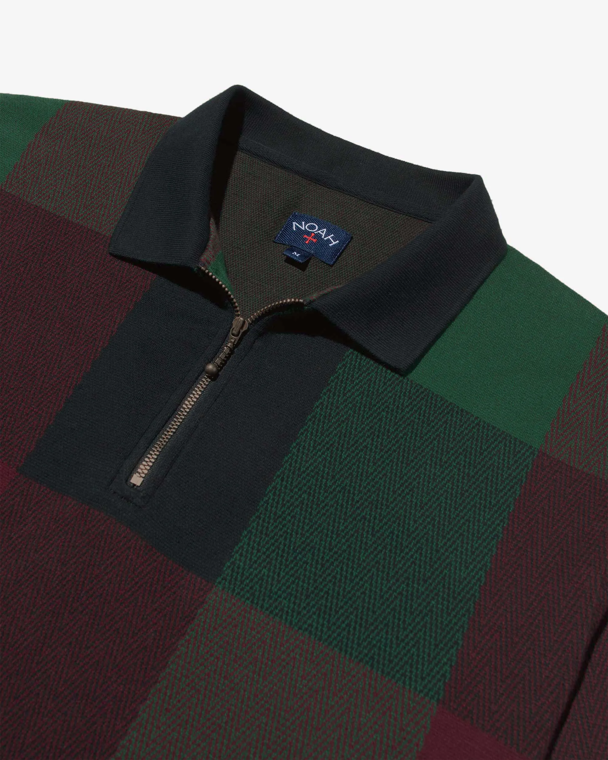 Buffalo Plaid Zip Polo sold by Noah NYC product image thumbnail 2