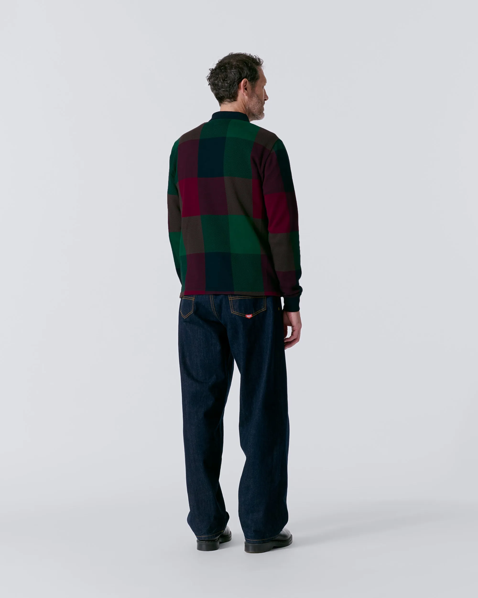 Buffalo Plaid Zip Polo sold by Noah NYC product image thumbnail 5