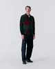 Buffalo Plaid Zip Polo sold by Noah NYC