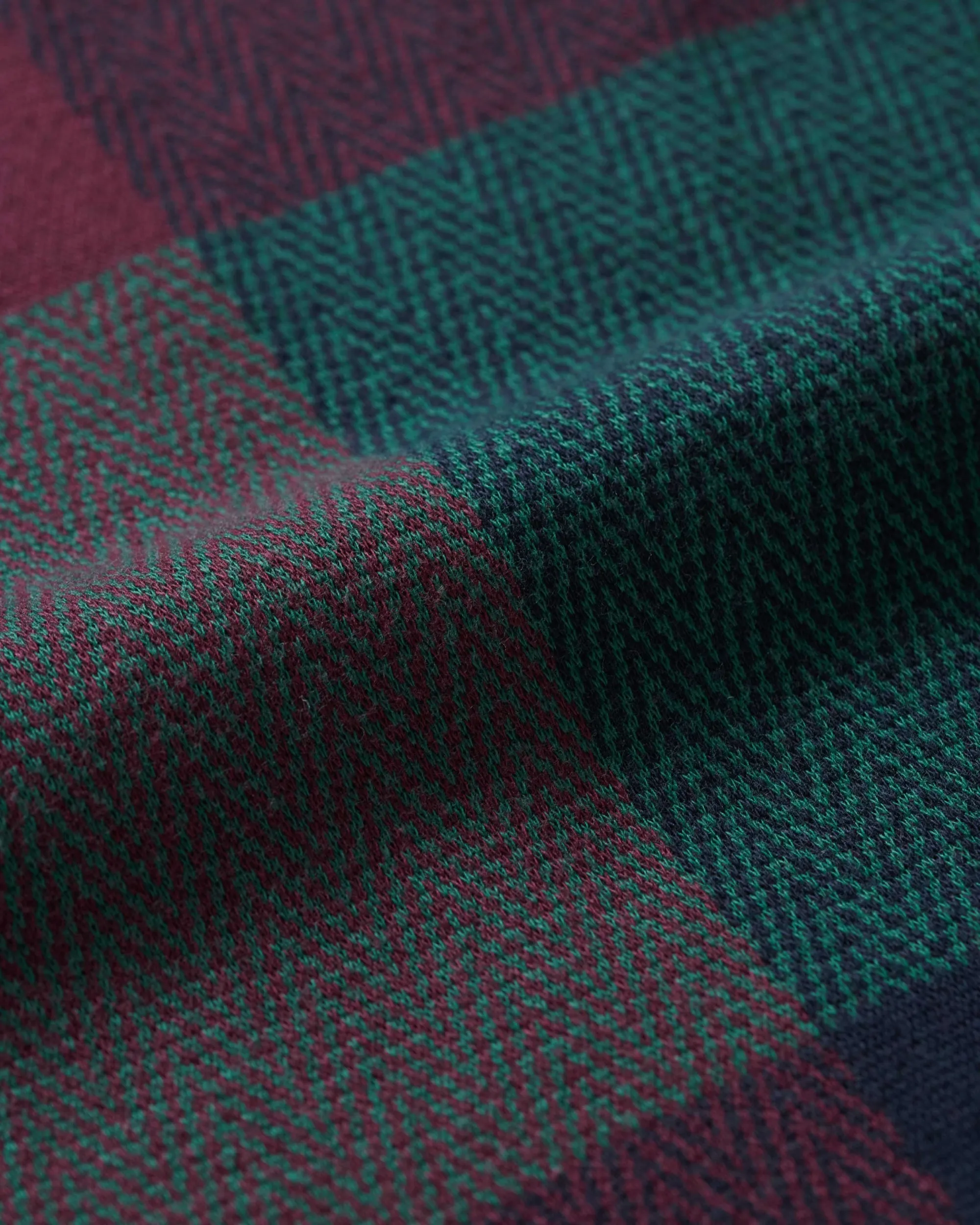 Buffalo Plaid Zip Polo sold by Noah NYC product image thumbnail 3