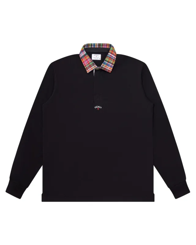 Madras Collar Rugby sold by Noah NYC