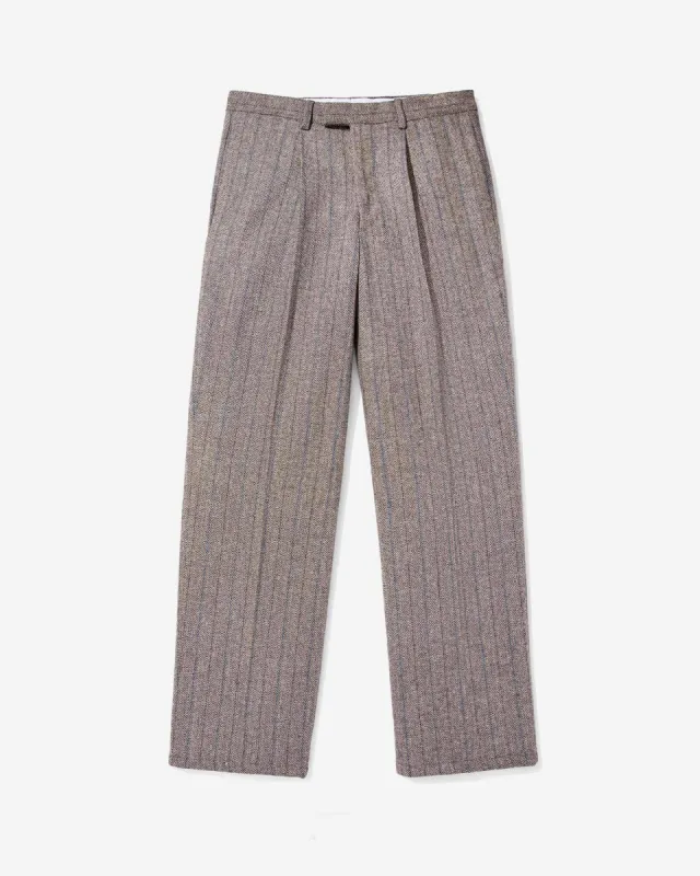 Herringbone Single-Pleat Suit Pant sold by Noah NYC