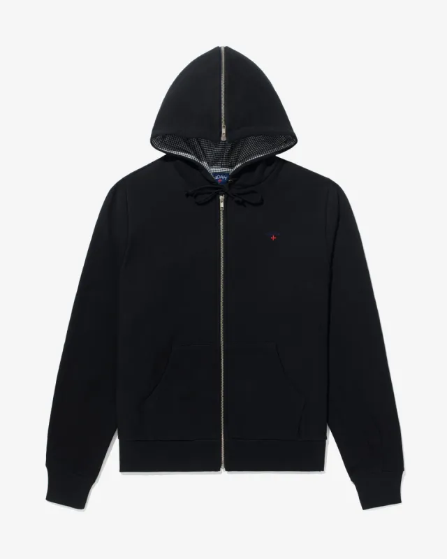 Houndstooth Lined Split Hoodie sold by Noah NYC