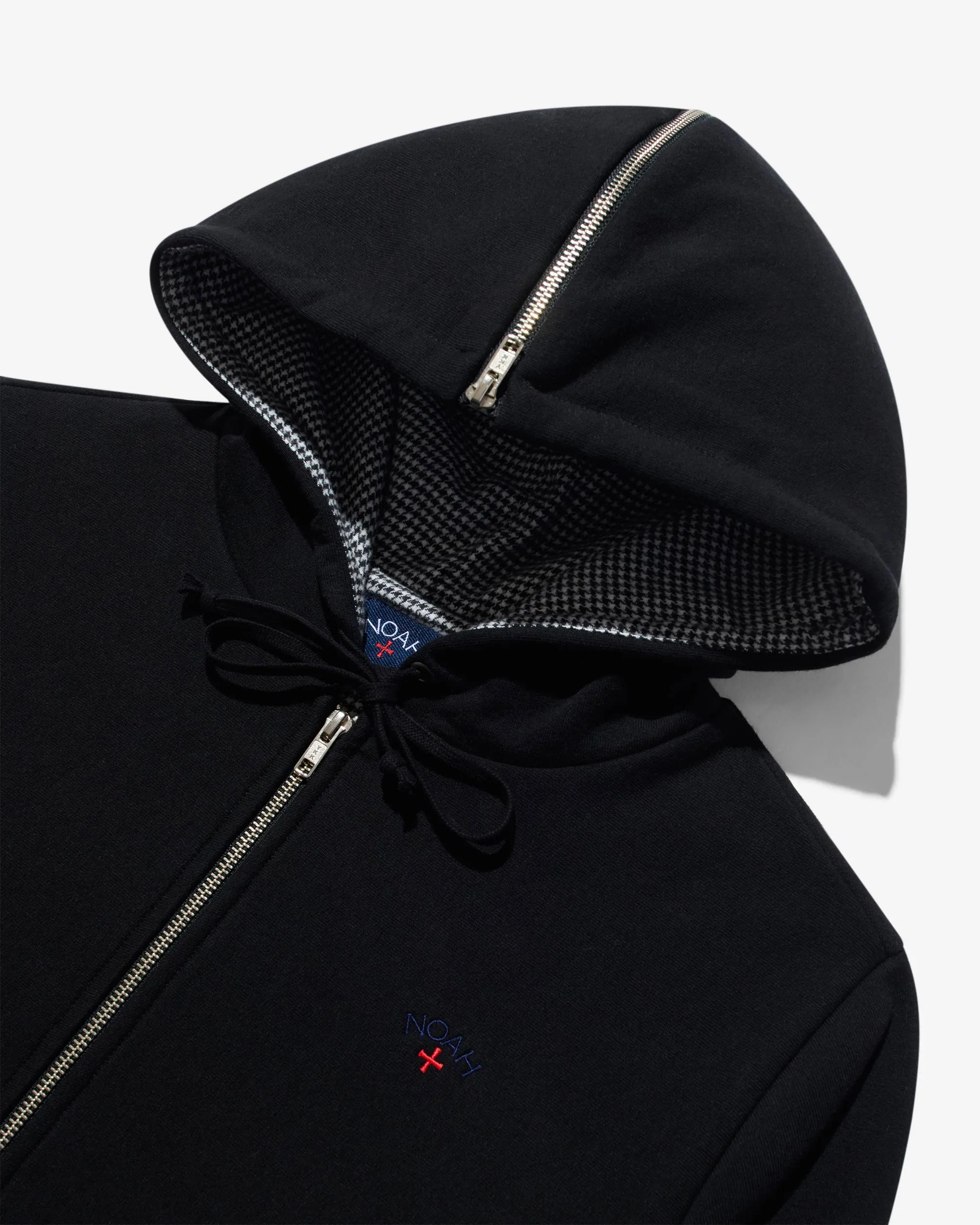 Houndstooth Lined Split Hoodie sold by Noah NYC product image thumbnail 3