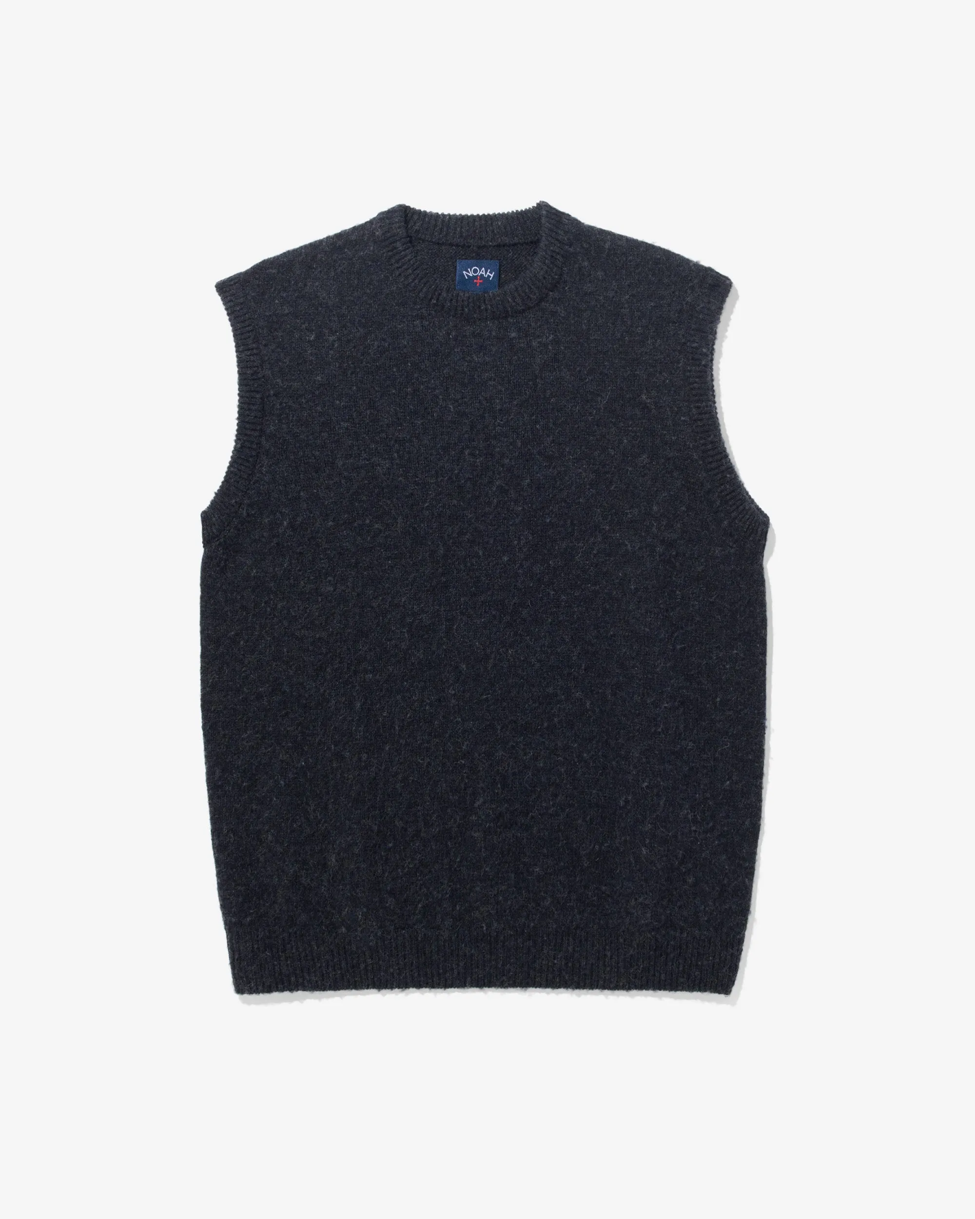 Crewneck Shetland Sweater Vest sold by Noah NYC