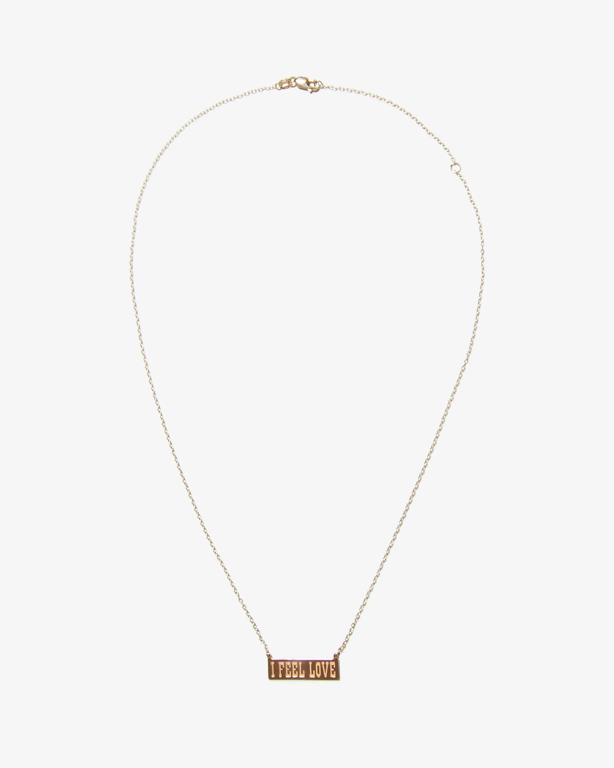 Noah x Donna Summer 'I Feel Love' Solid 14K Gold Necklace (Pre-Order) sold by Noah NYC
